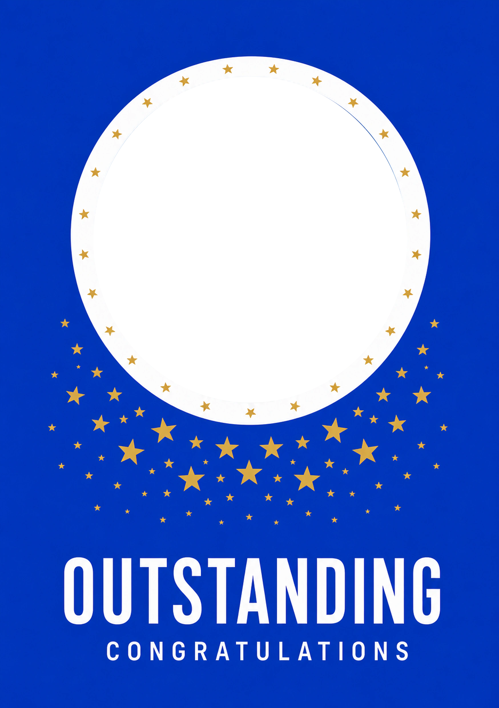 Congratulations - Personalised Card — with punch holes