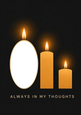 Load image into Gallery viewer, Thinking Of You - Personalised Card — with punch holes
