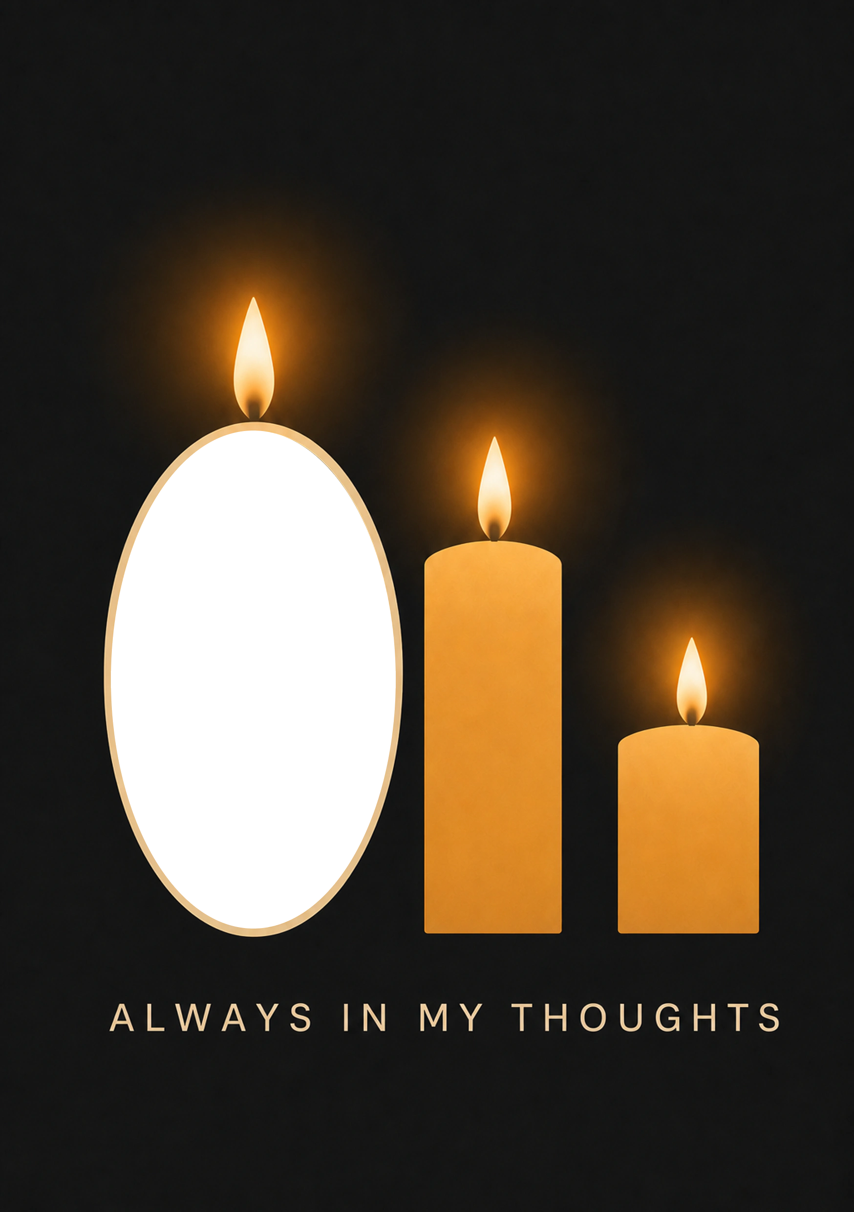 Thinking Of You - Personalised Card — with punch holes