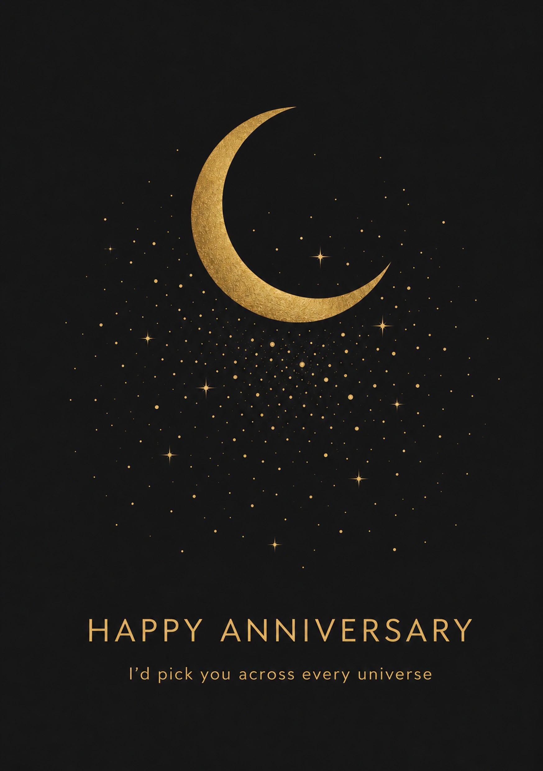 Anniversary - Personalised Card — with punch holes