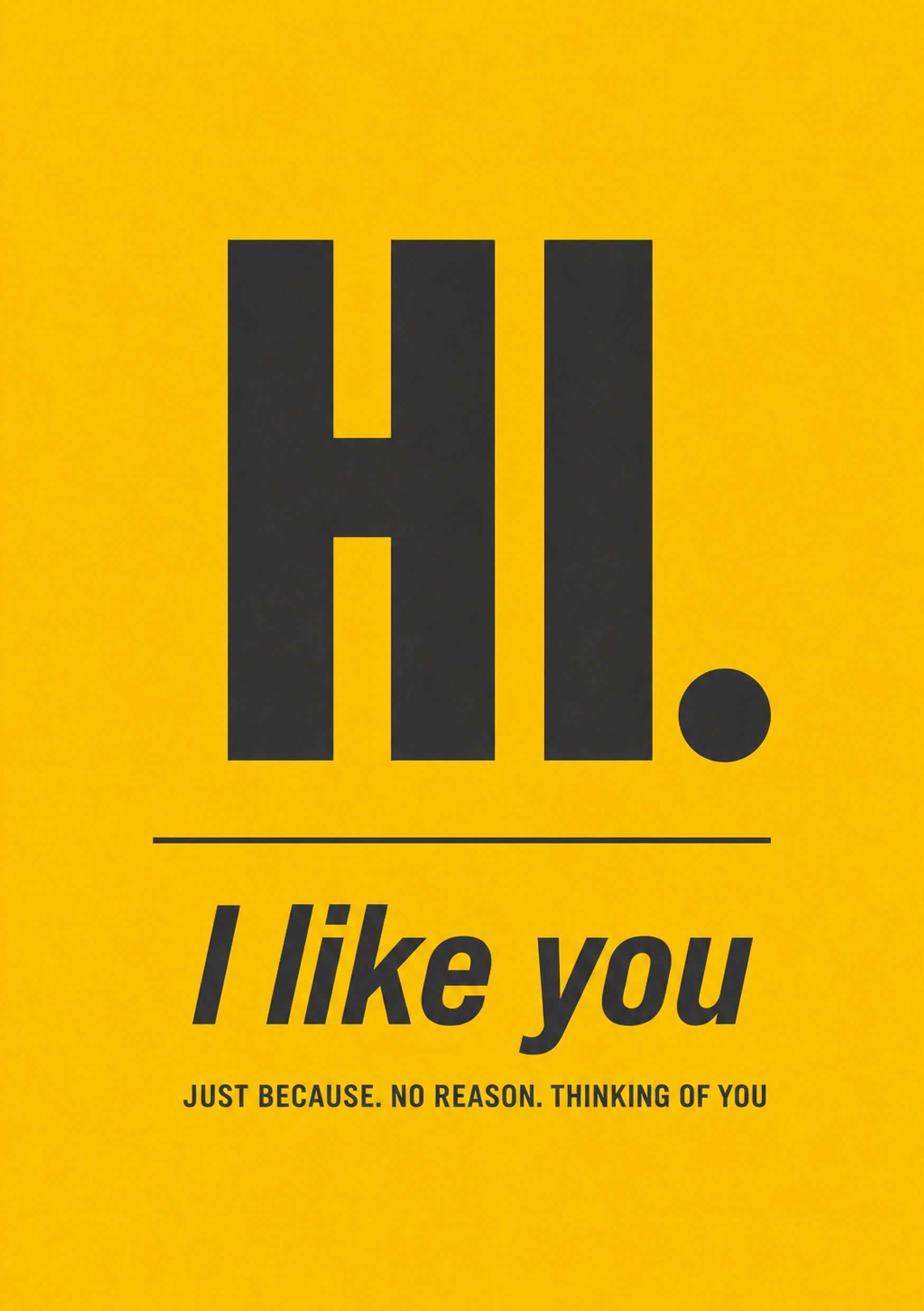 Just Because - Personalised Card — with punch holes