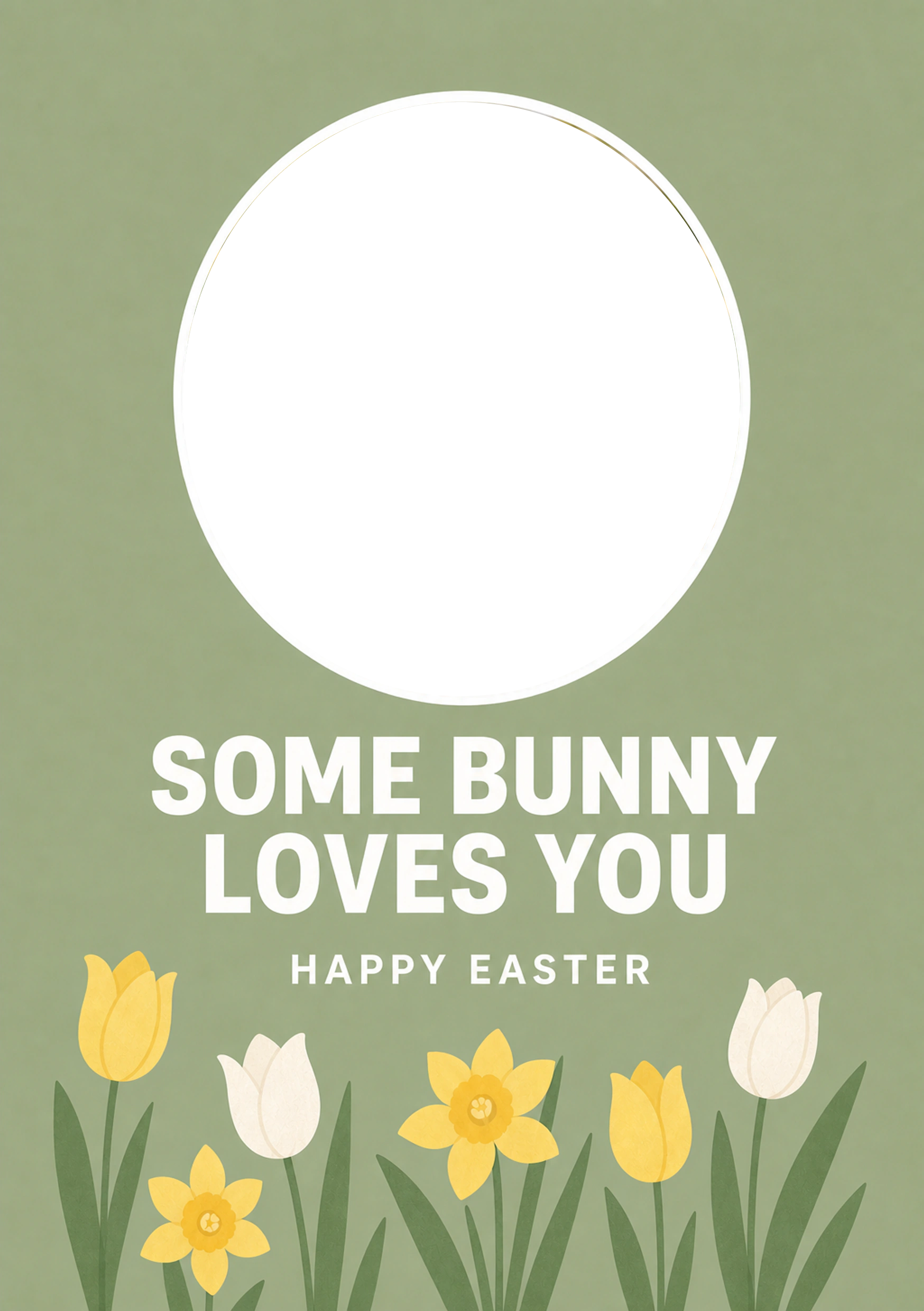 Easter - Personalised Card — with punch holes
