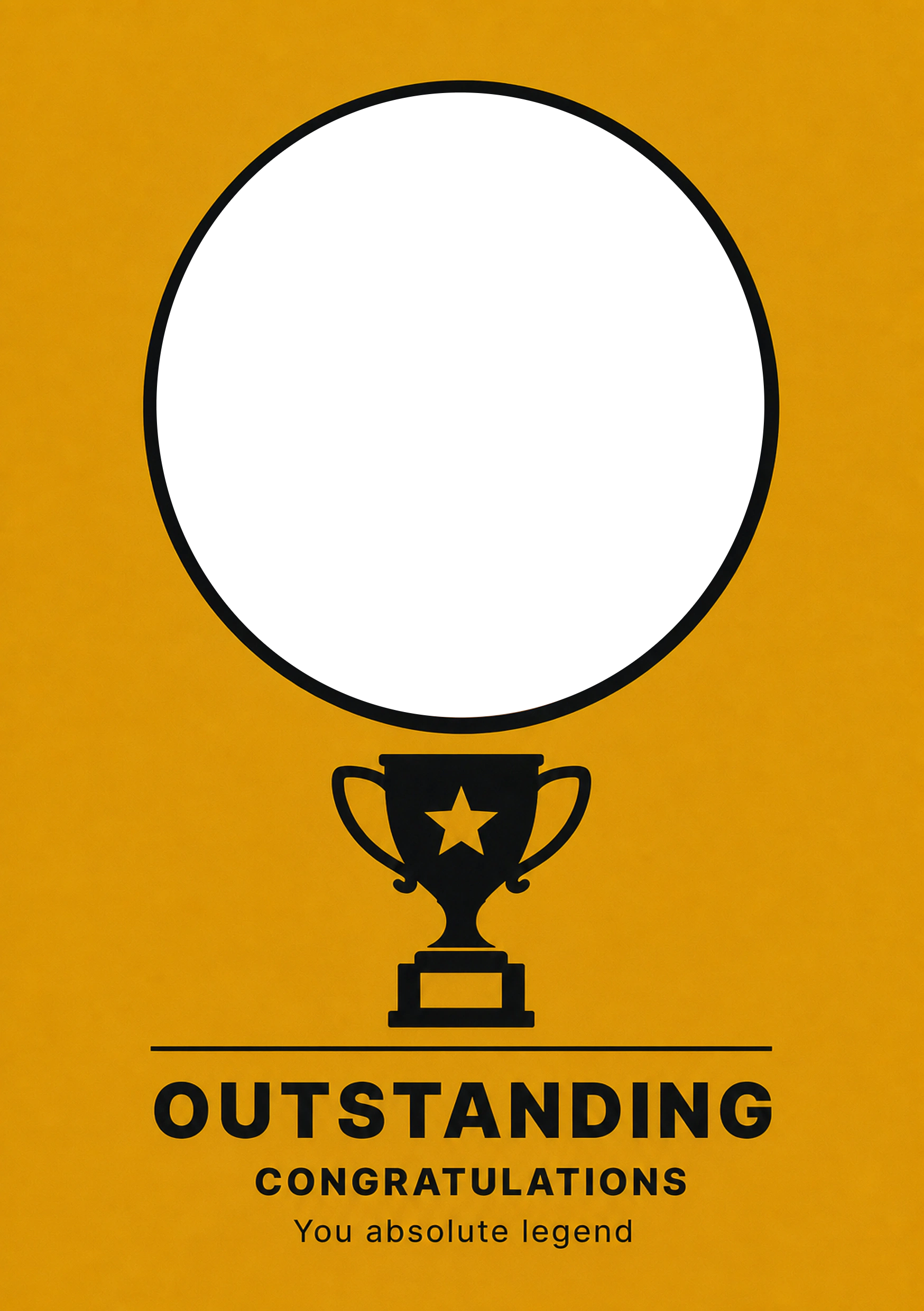 Congratulations - Personalised Card — with punch holes