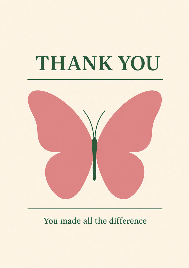 Thank You - Personalised Card
