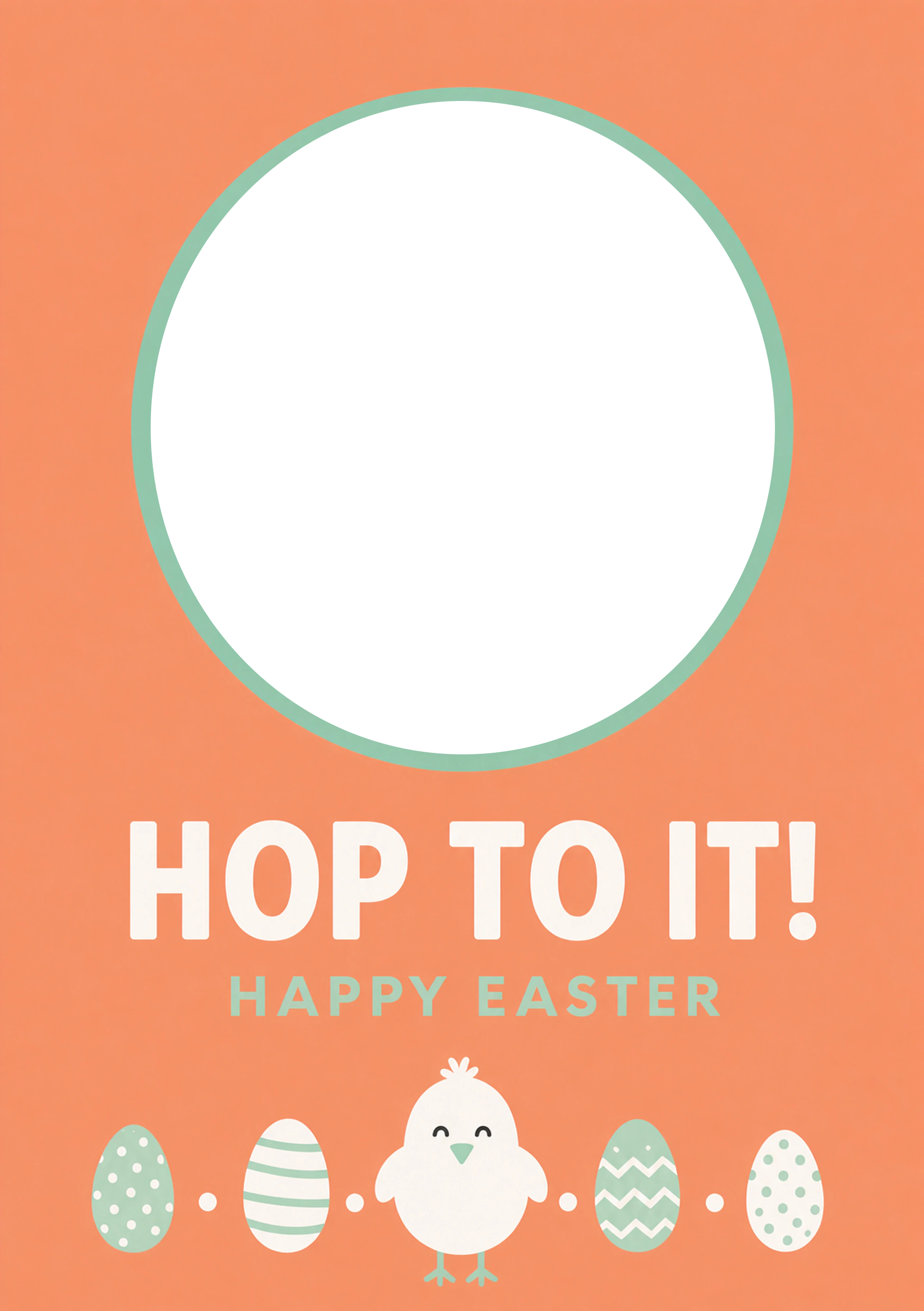 Easter - Personalised Card — with punch holes