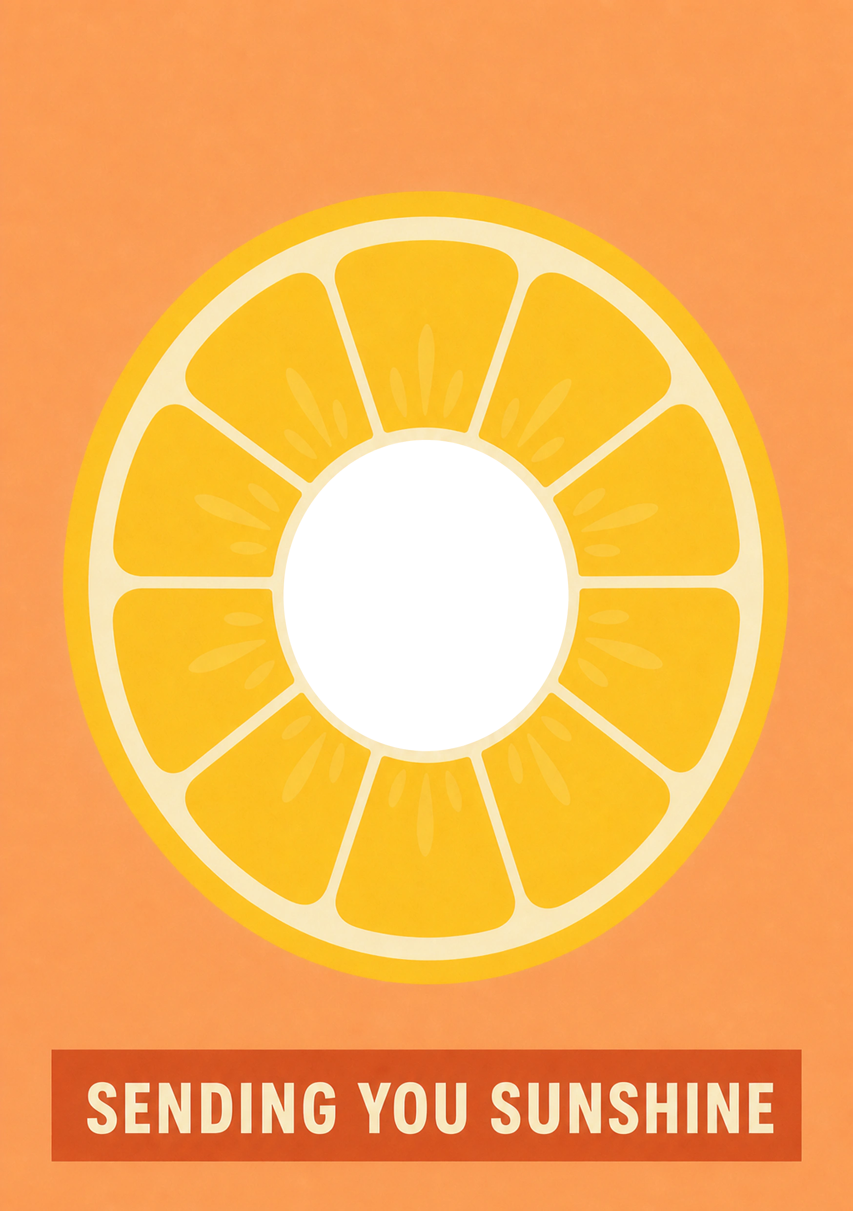 Send A Smile - Personalised Card — with punch holes