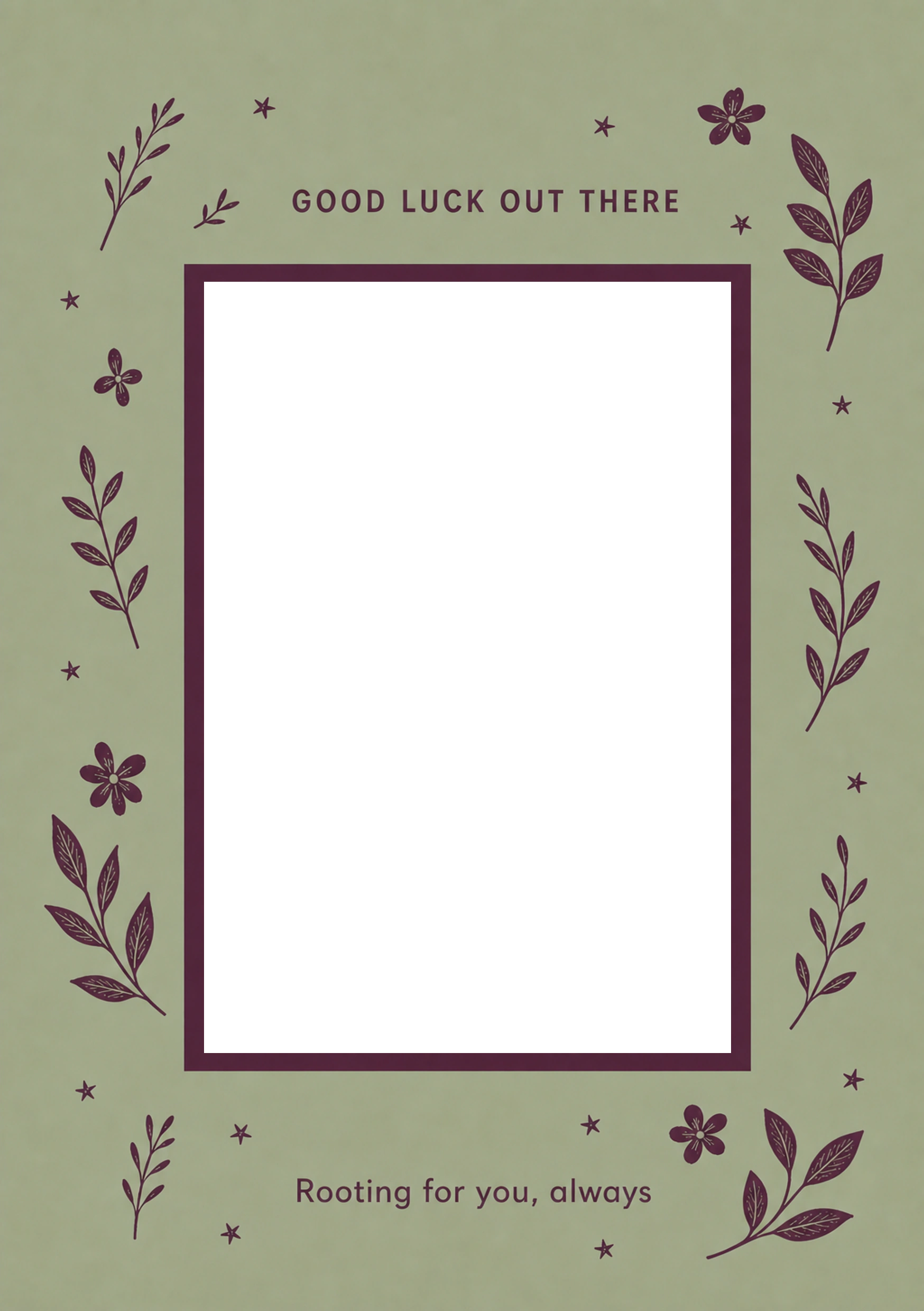 Leaving - Personalised Card — with punch holes