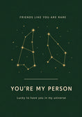 Load image into Gallery viewer, Friendship - Personalised Card — with punch holes
