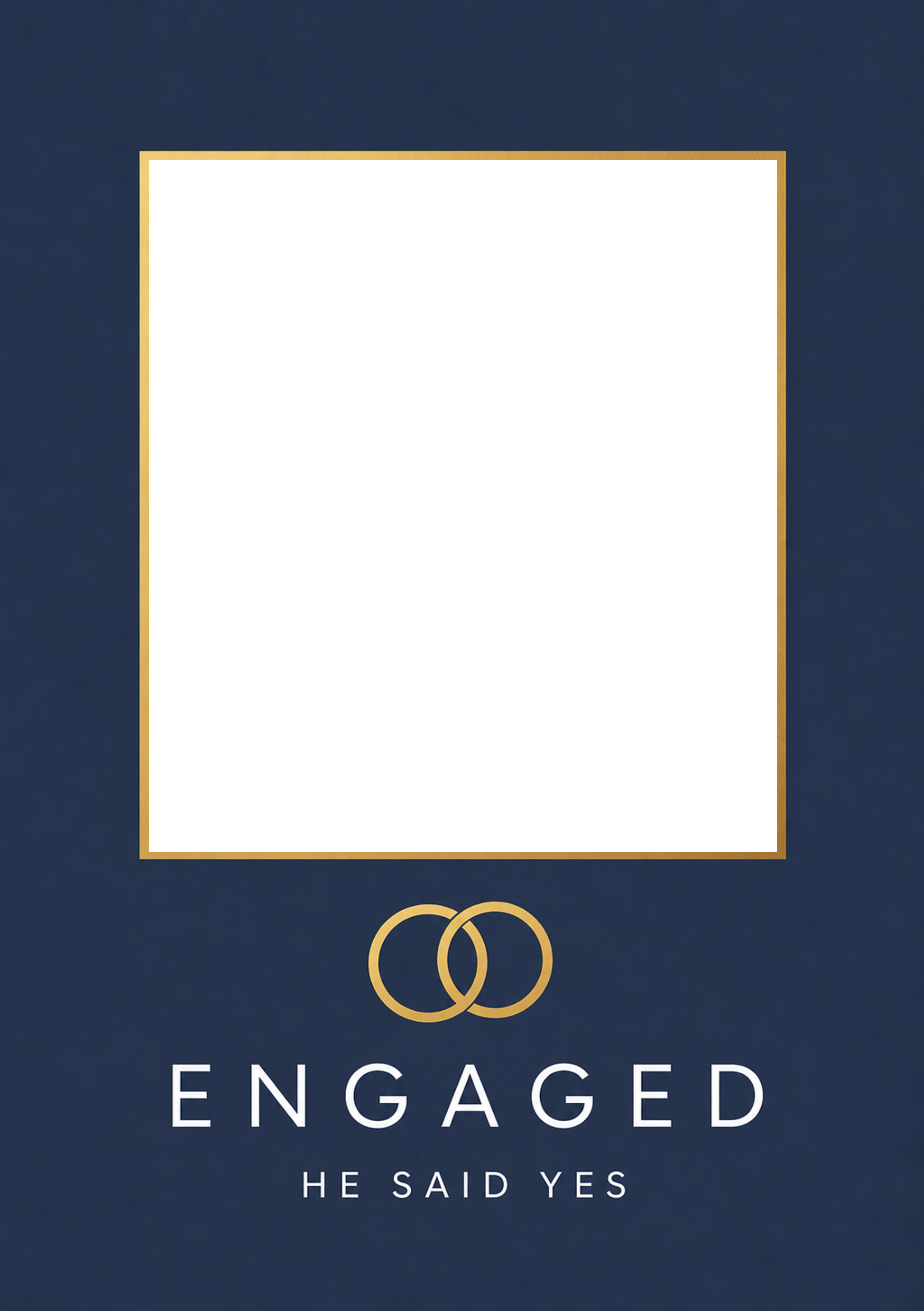 Engagement - Personalised Card — with punch holes