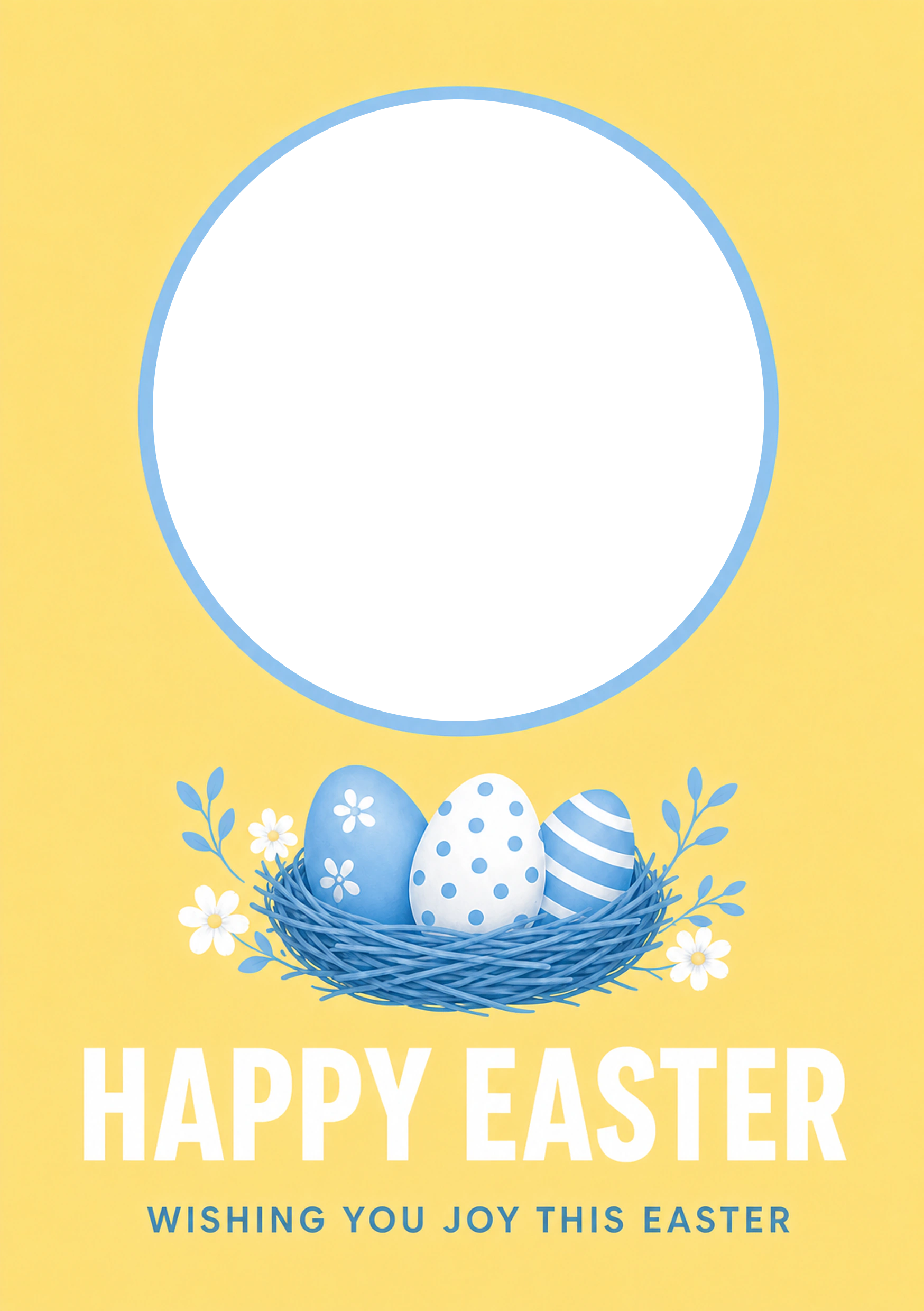 Easter - Personalised Card — with punch holes
