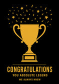 Load image into Gallery viewer, Congratulations - Personalised Card — with punch holes
