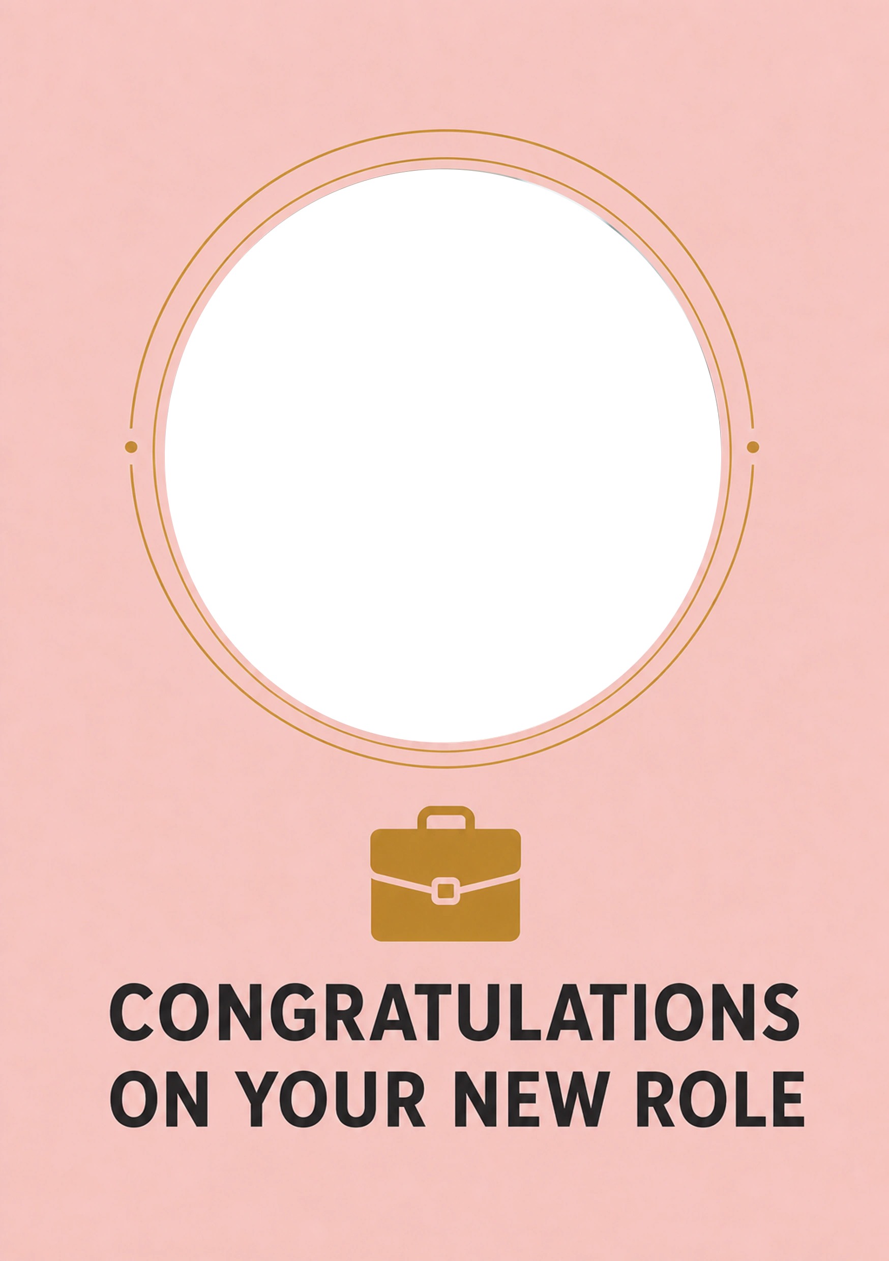 New Job - Personalised Card — with punch holes