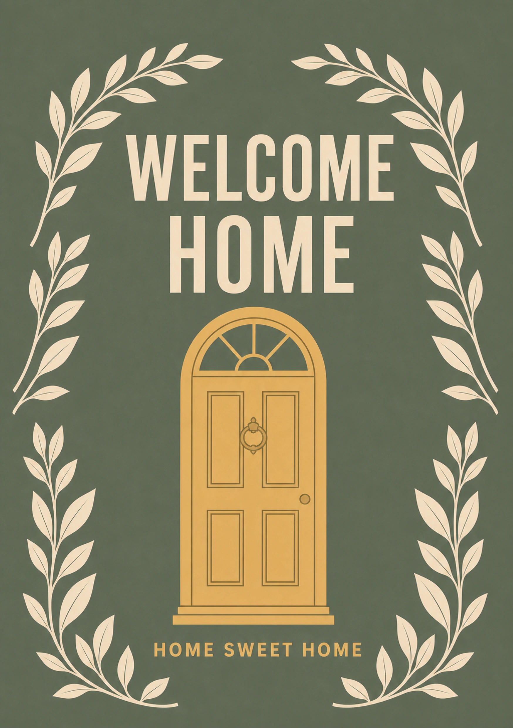 New Home - Personalised Card — with punch holes