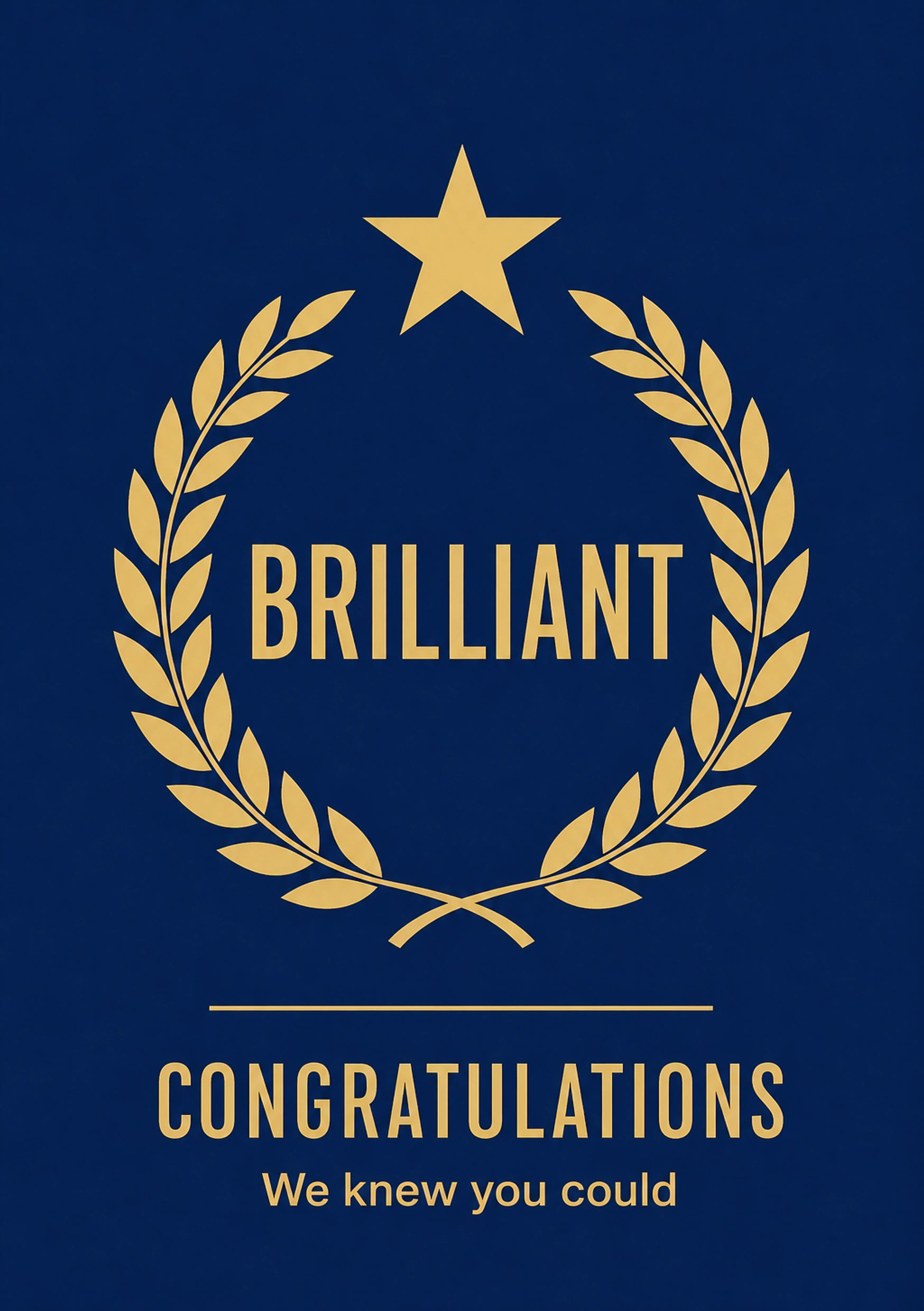 Congratulations - Personalised Card — with punch holes