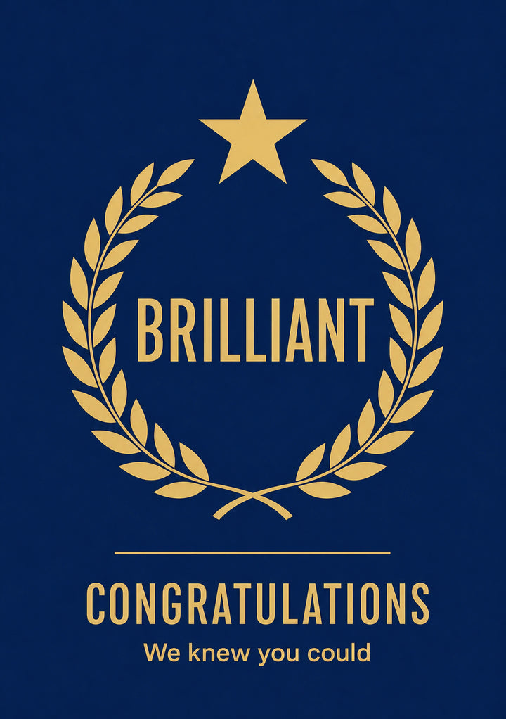 Congratulations - Personalised Card