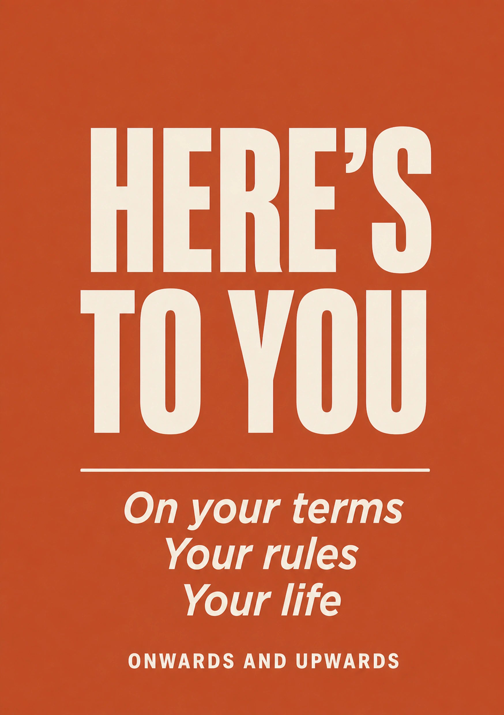 Divorce - Personalised Card — with punch holes