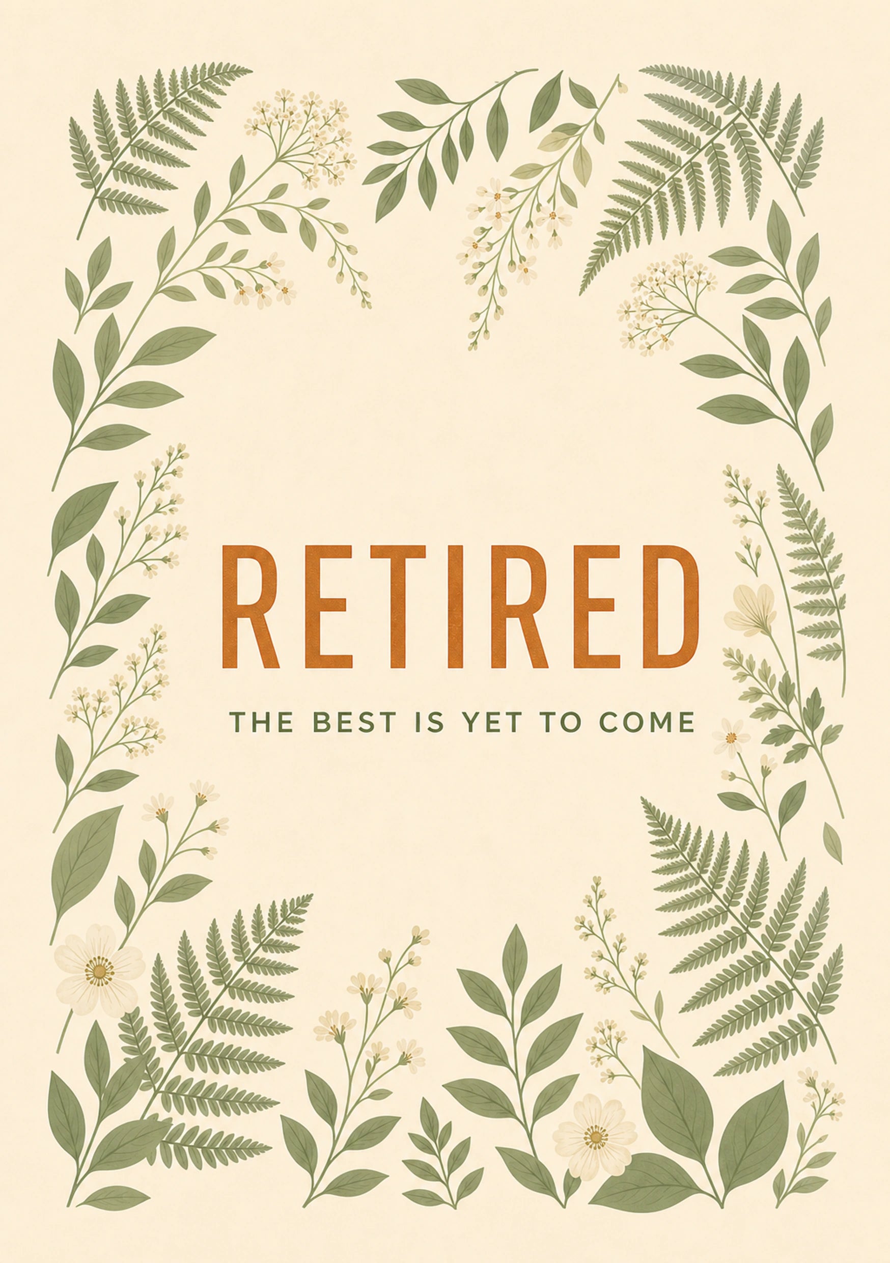 Retirement - Personalised Card