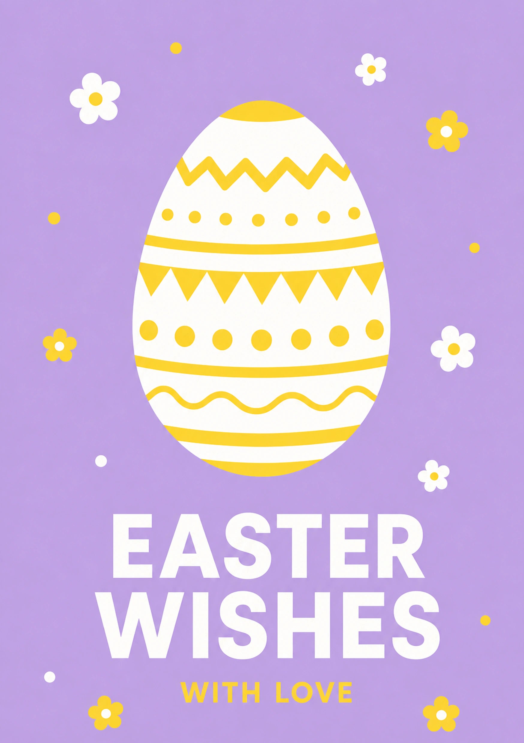Easter - Personalised Card — with punch holes