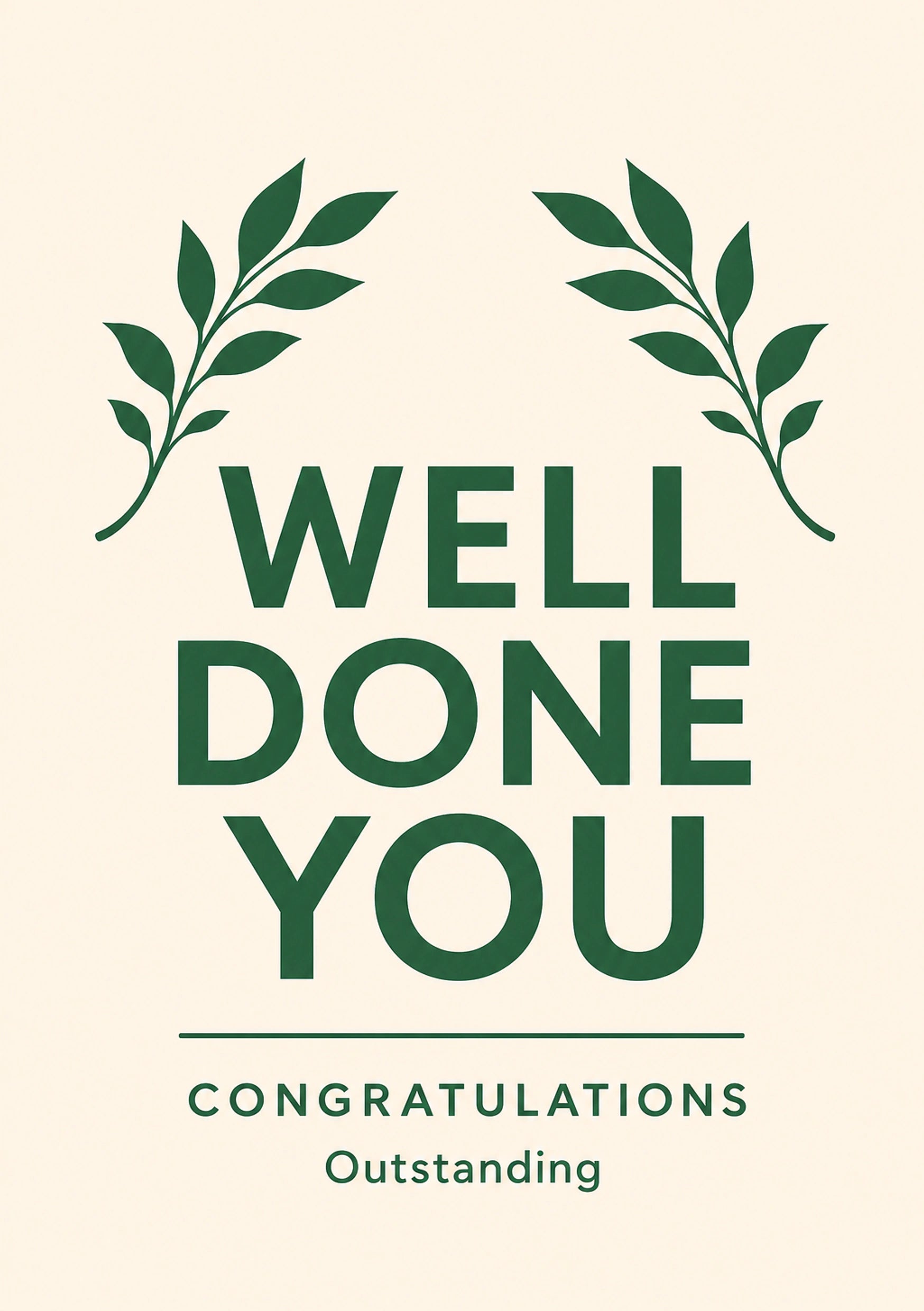 Congratulations - Personalised Card — with punch holes