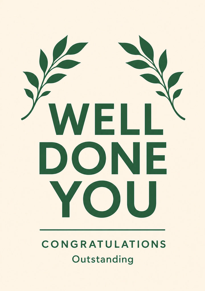 Congratulations - Personalised Card