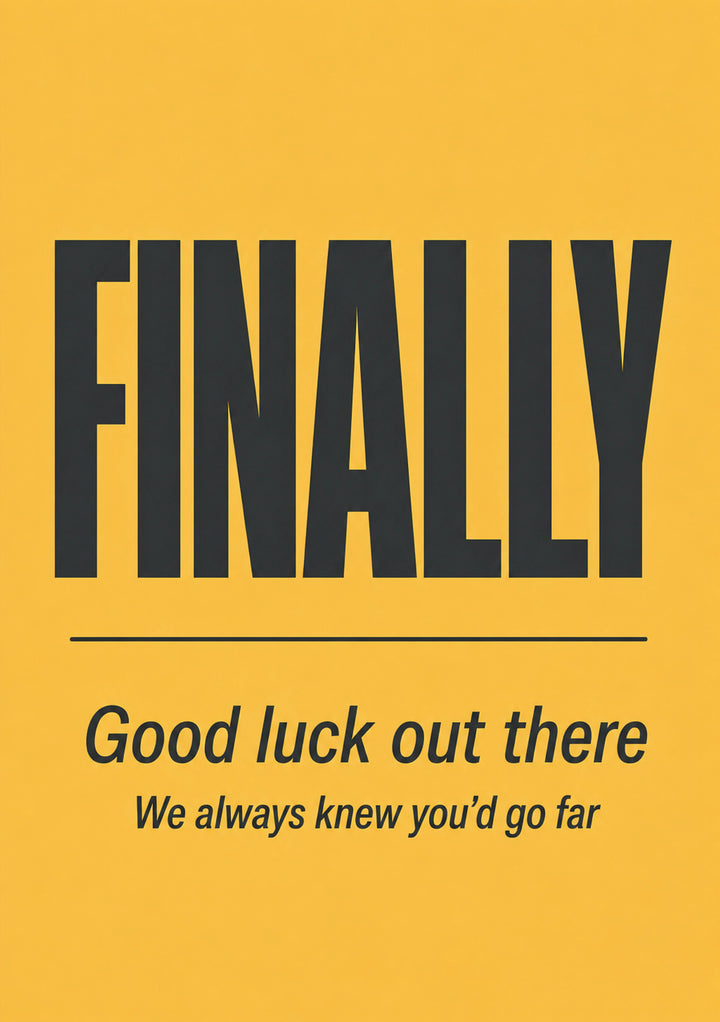 Leaving - Personalised Card