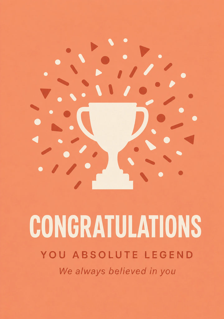 Congratulations - Personalised Card