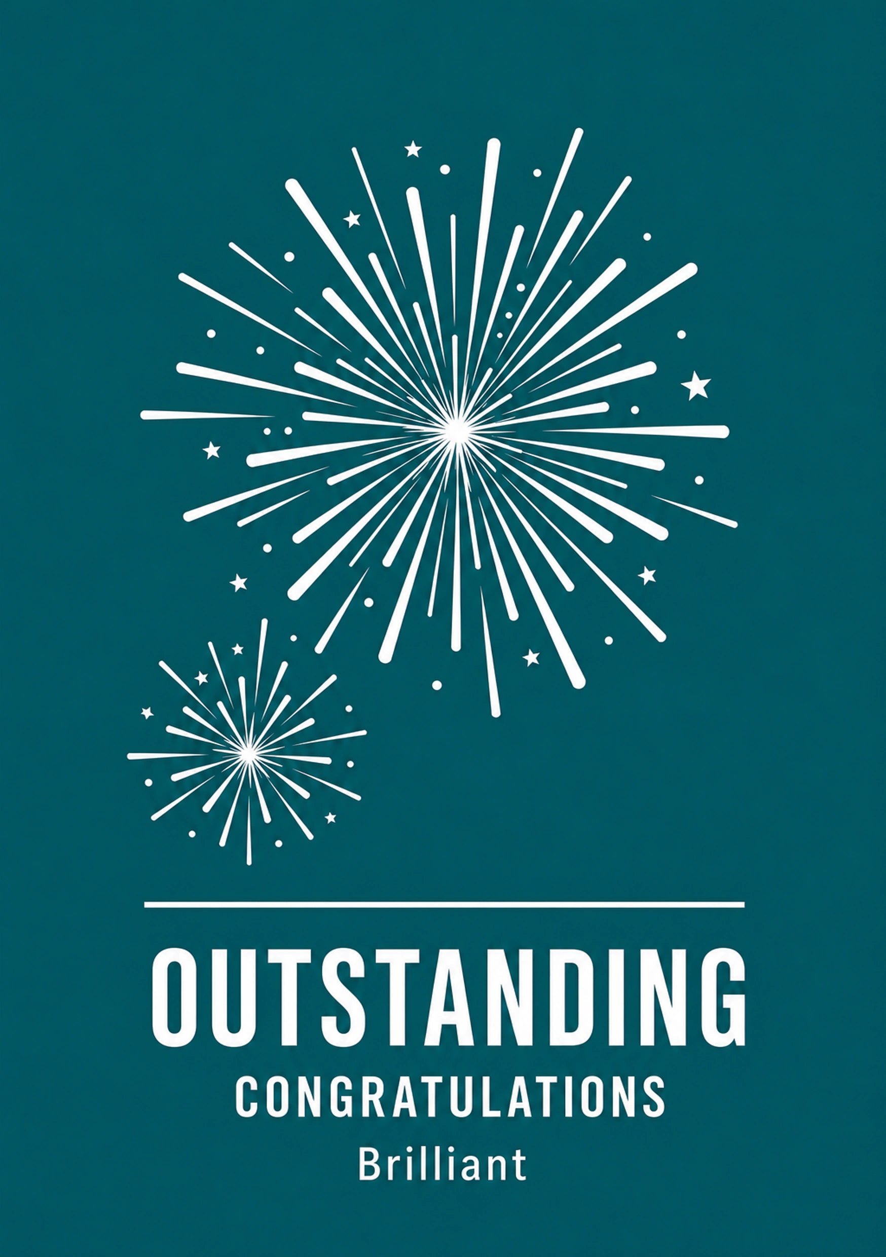 Congratulations - Personalised Card — with punch holes