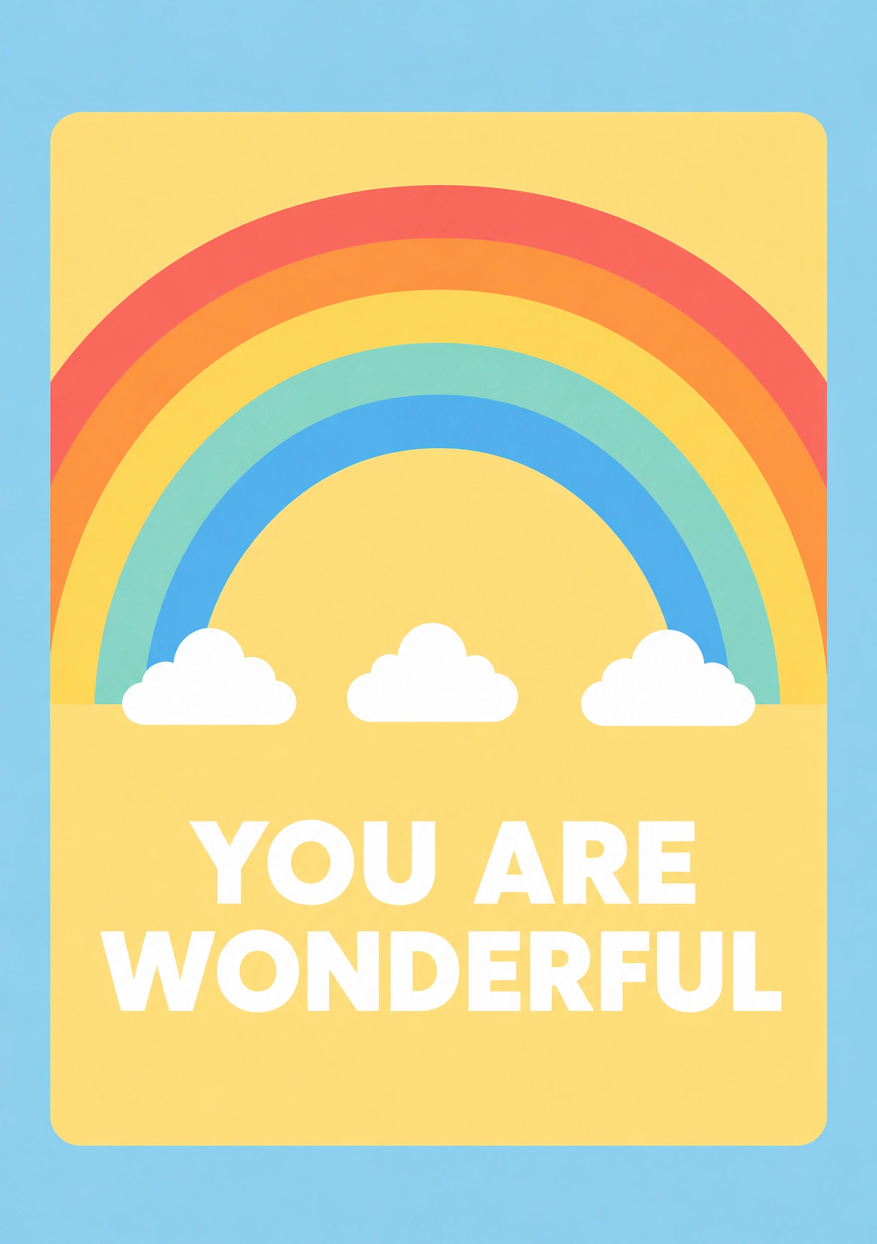 Send A Smile - Personalised Card — with punch holes