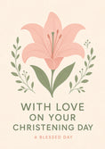 Load image into Gallery viewer, Christening - Personalised Card — with punch holes
