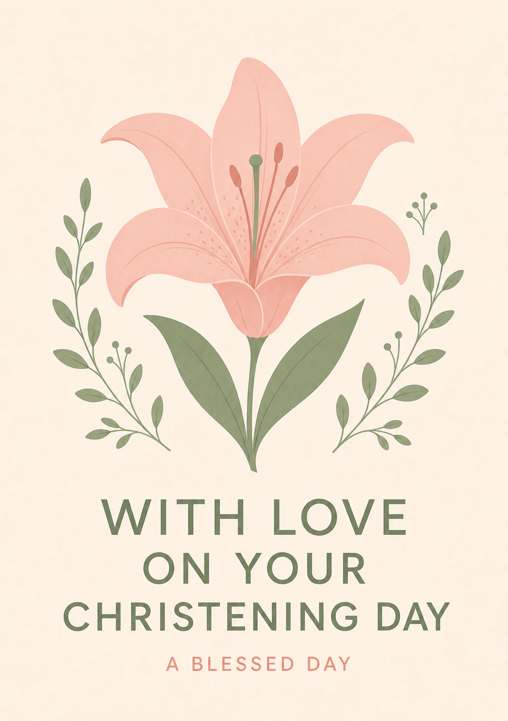 Christening - Personalised Card