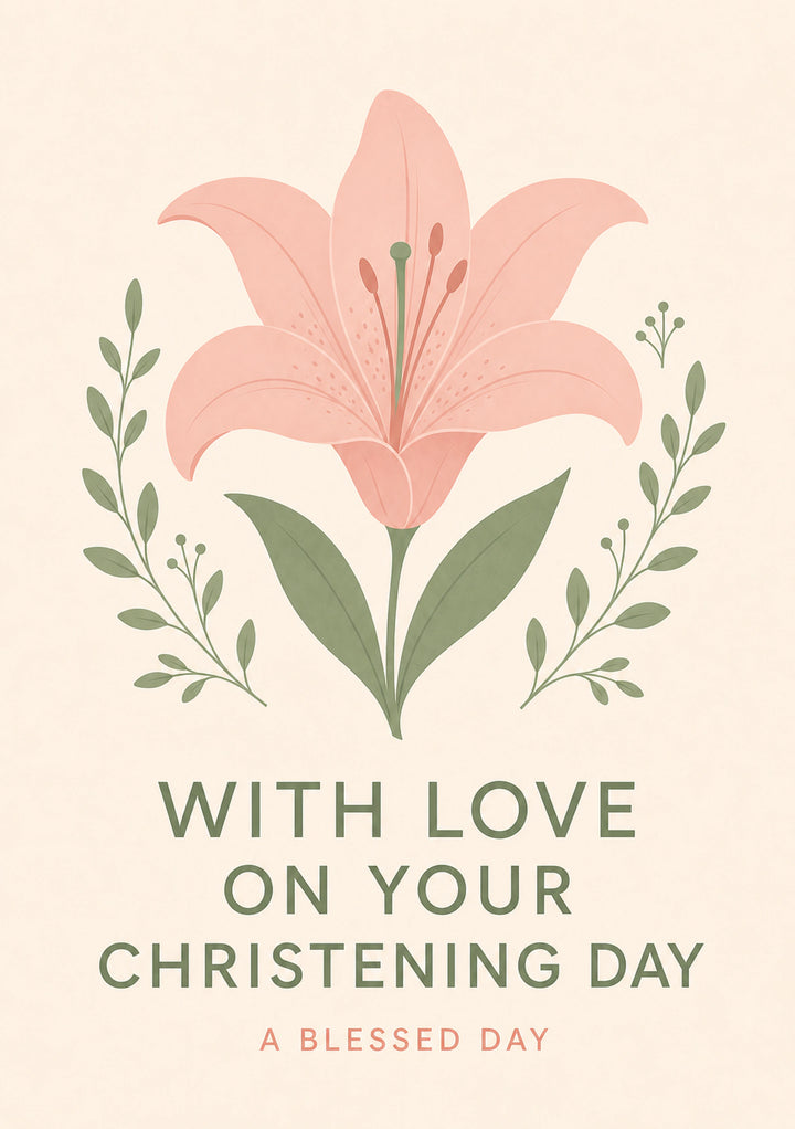 Christening - Personalised Card