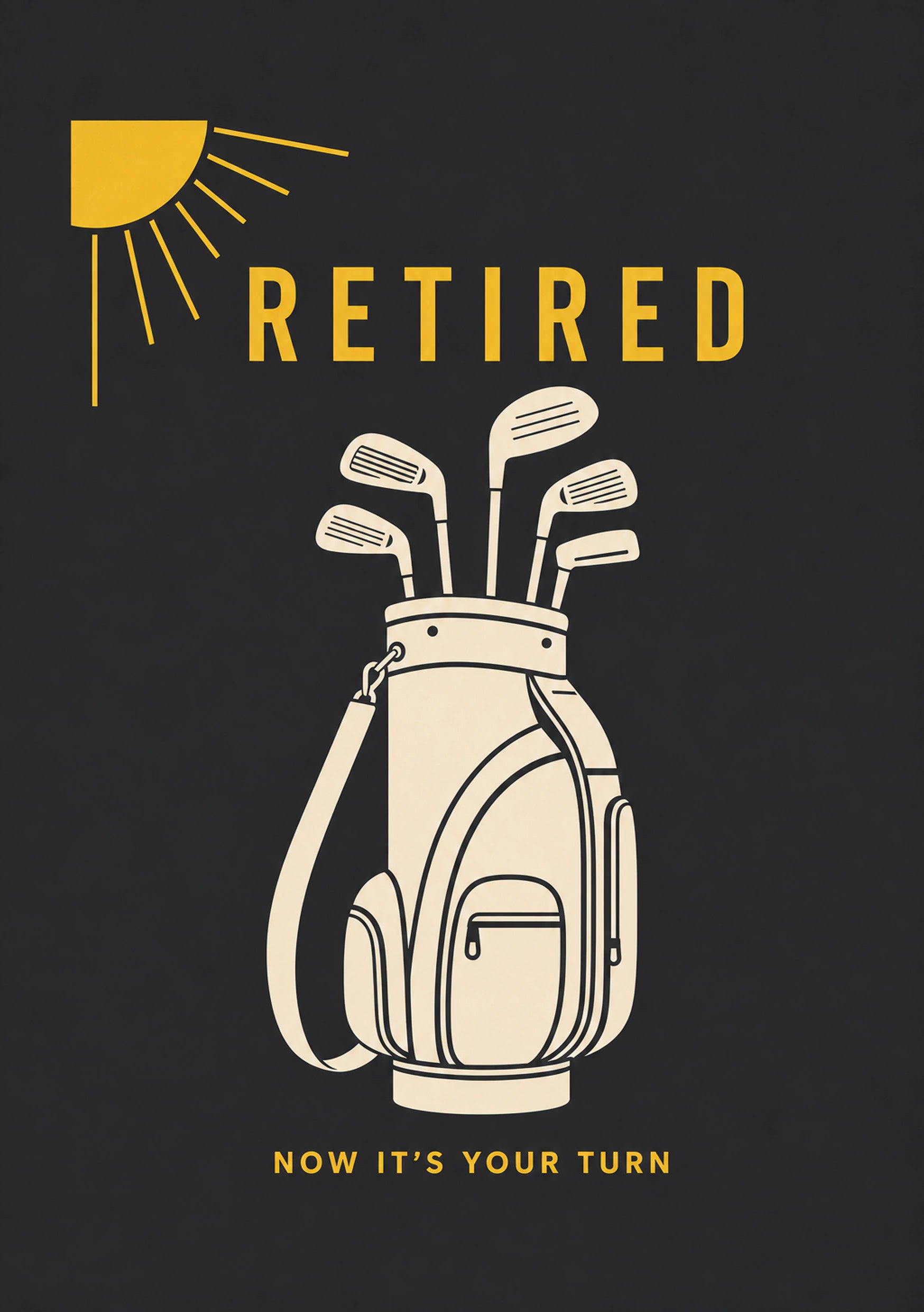 Retirement - Personalised Card — with punch holes