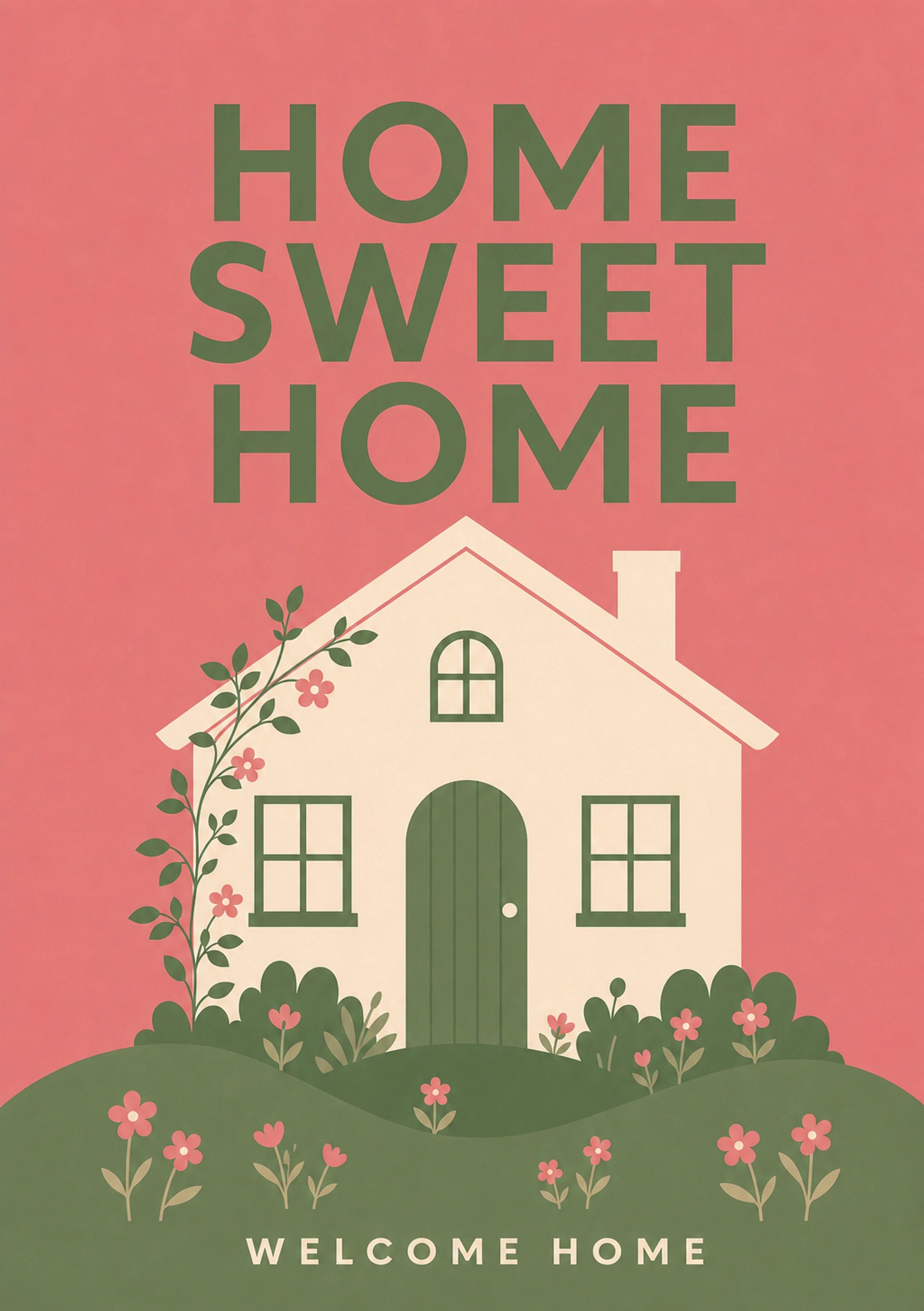 New Home - Personalised Card — with punch holes