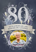 Load image into Gallery viewer, Extraordinary Life Photo Upload 80th Birthday Card for Him
