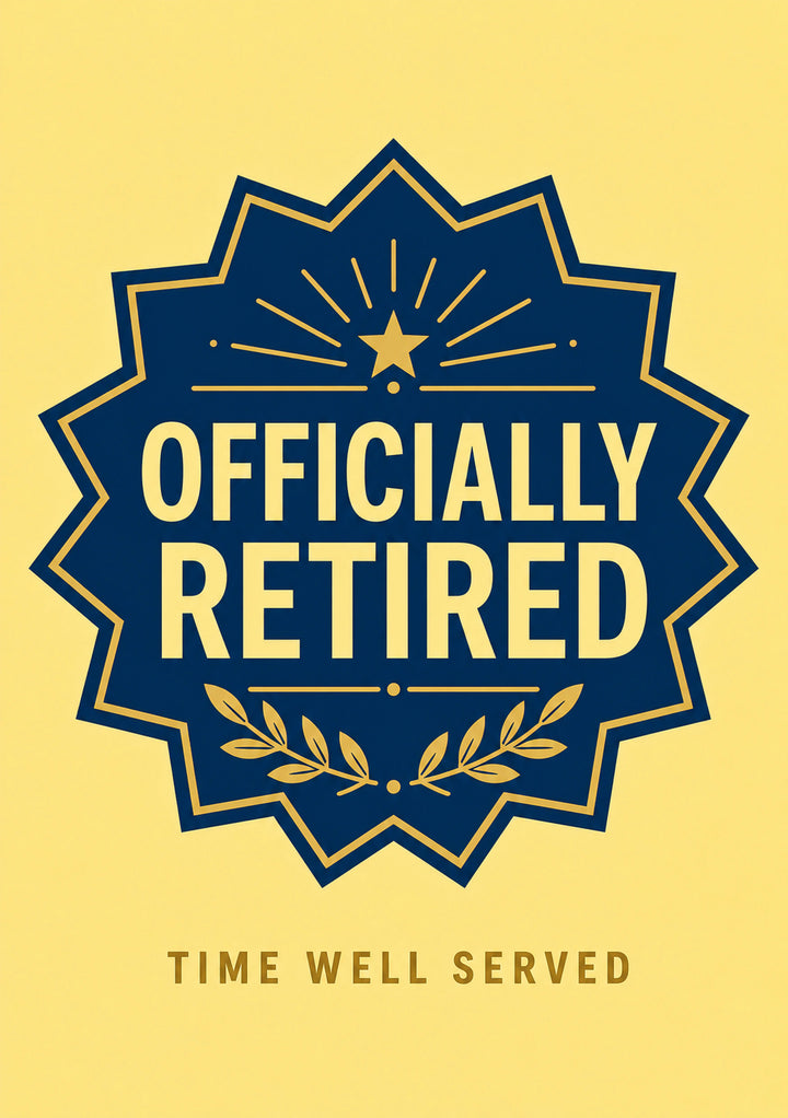 Retirement - Personalised Card
