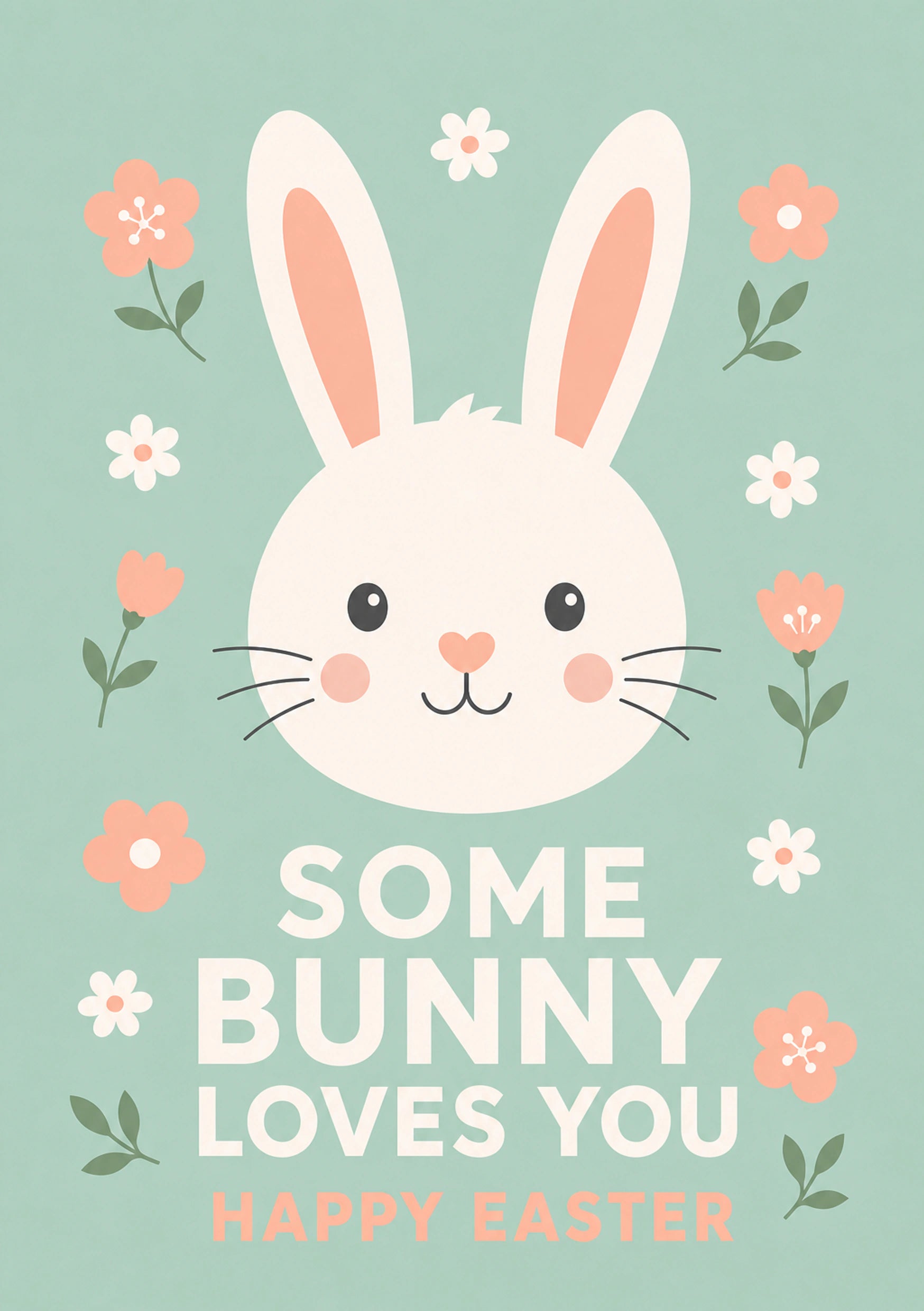 Easter - Personalised Card — with punch holes