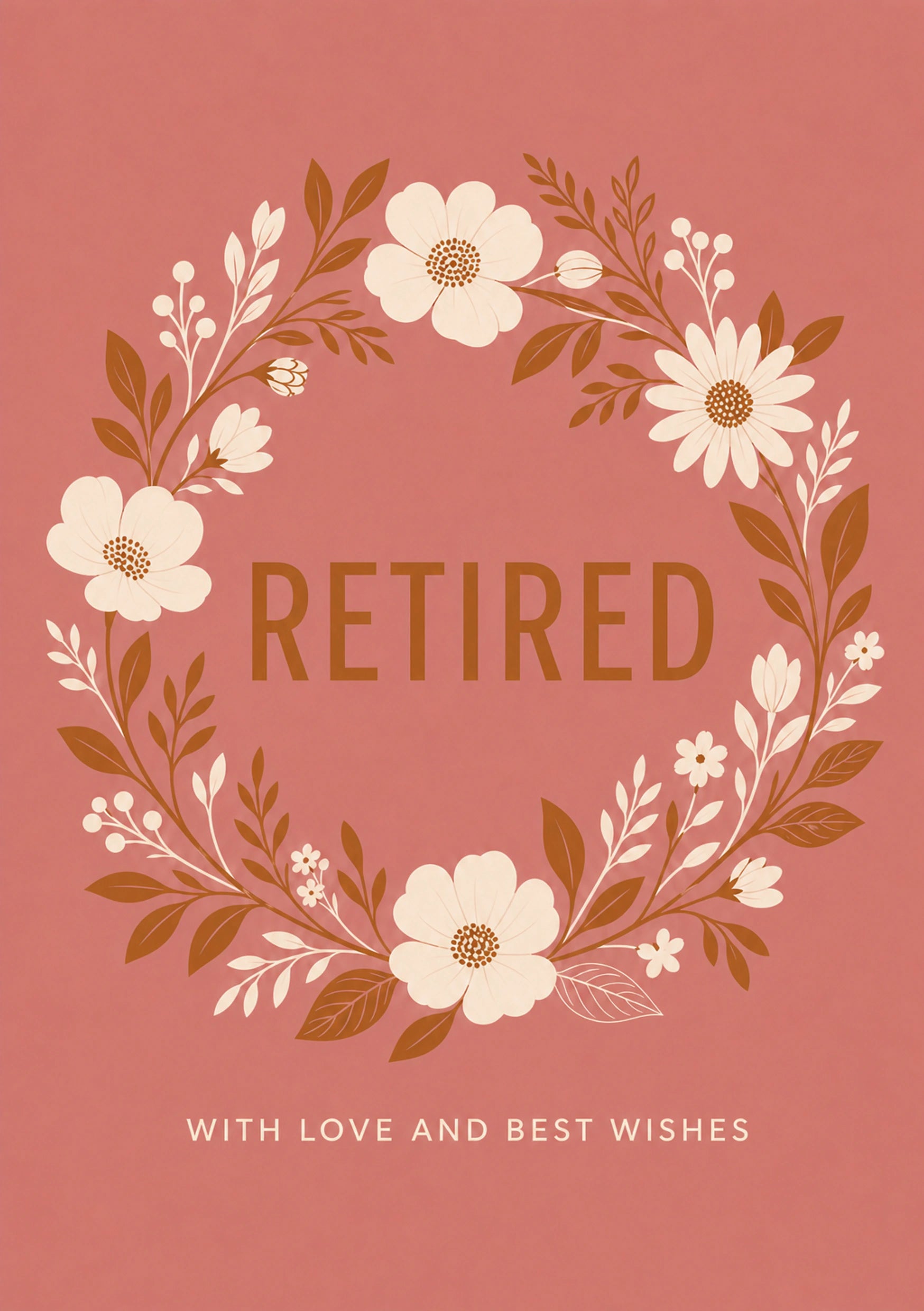 Retirement - Personalised Card — with punch holes