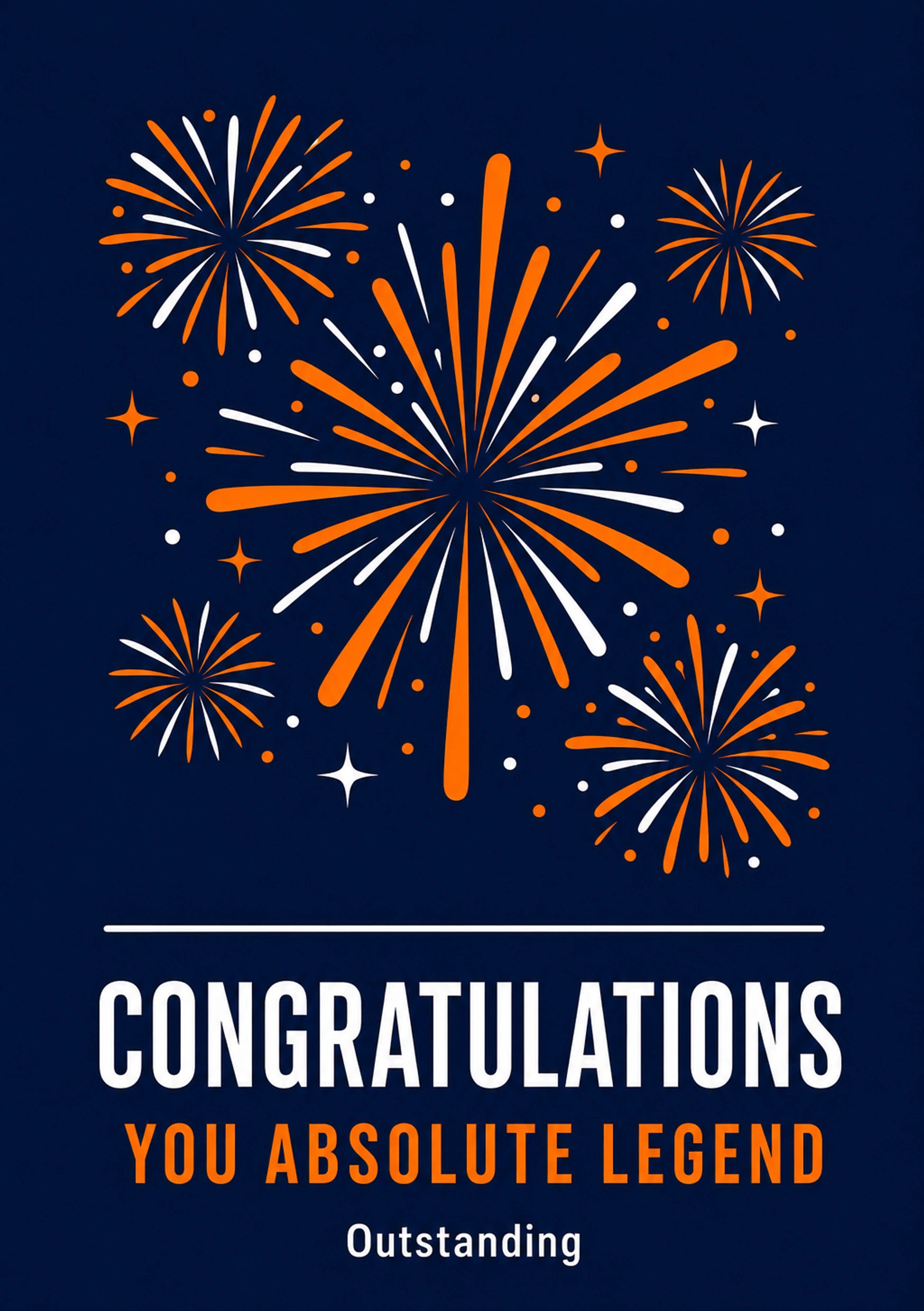 Congratulations - Personalised Card — with punch holes
