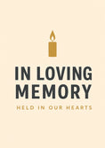 Load image into Gallery viewer, Sympathy - Personalised Card — with punch holes
