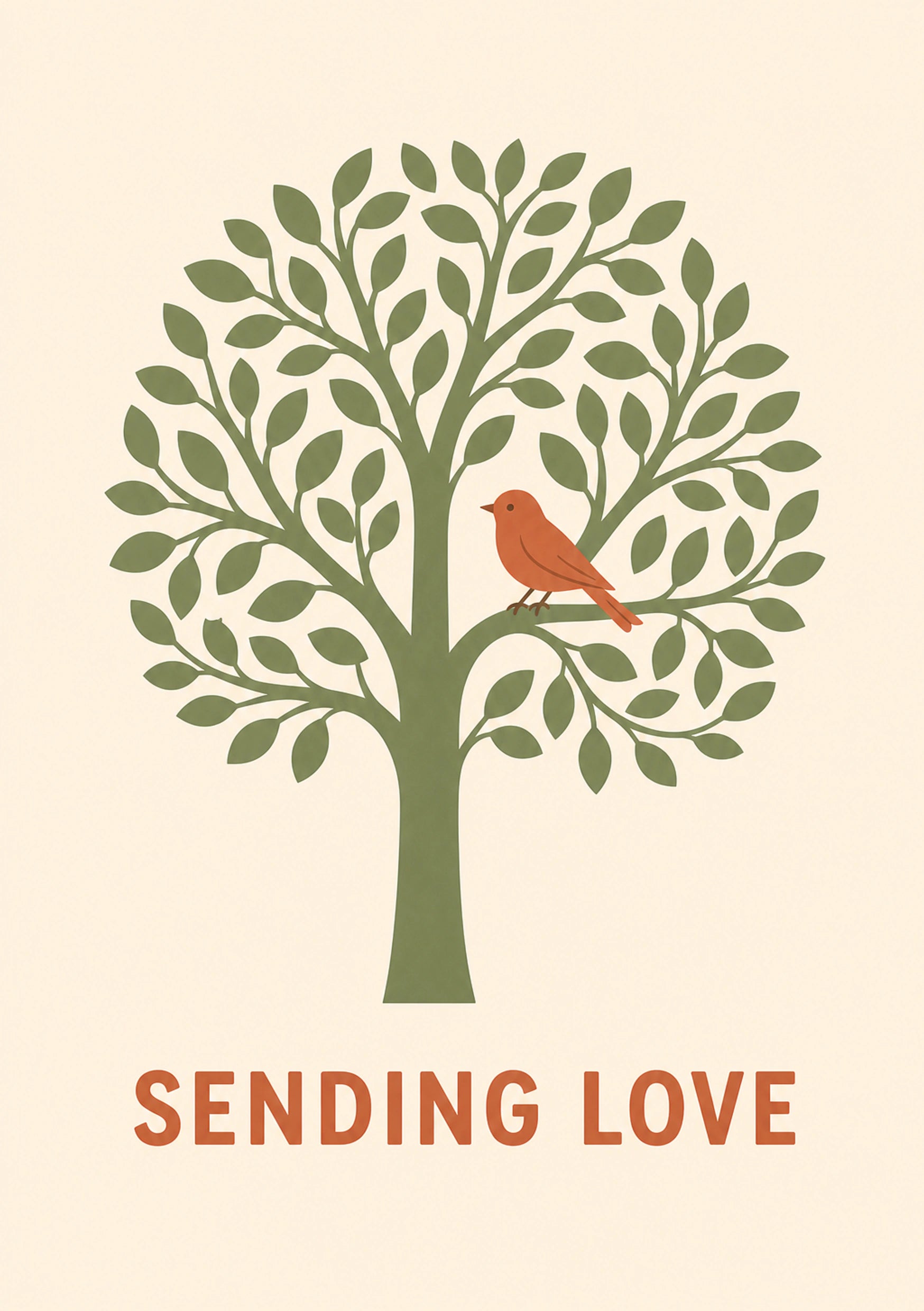 Thinking Of You - Personalised Card — with punch holes