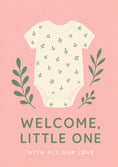 Load image into Gallery viewer, New Baby - Personalised Card — with punch holes
