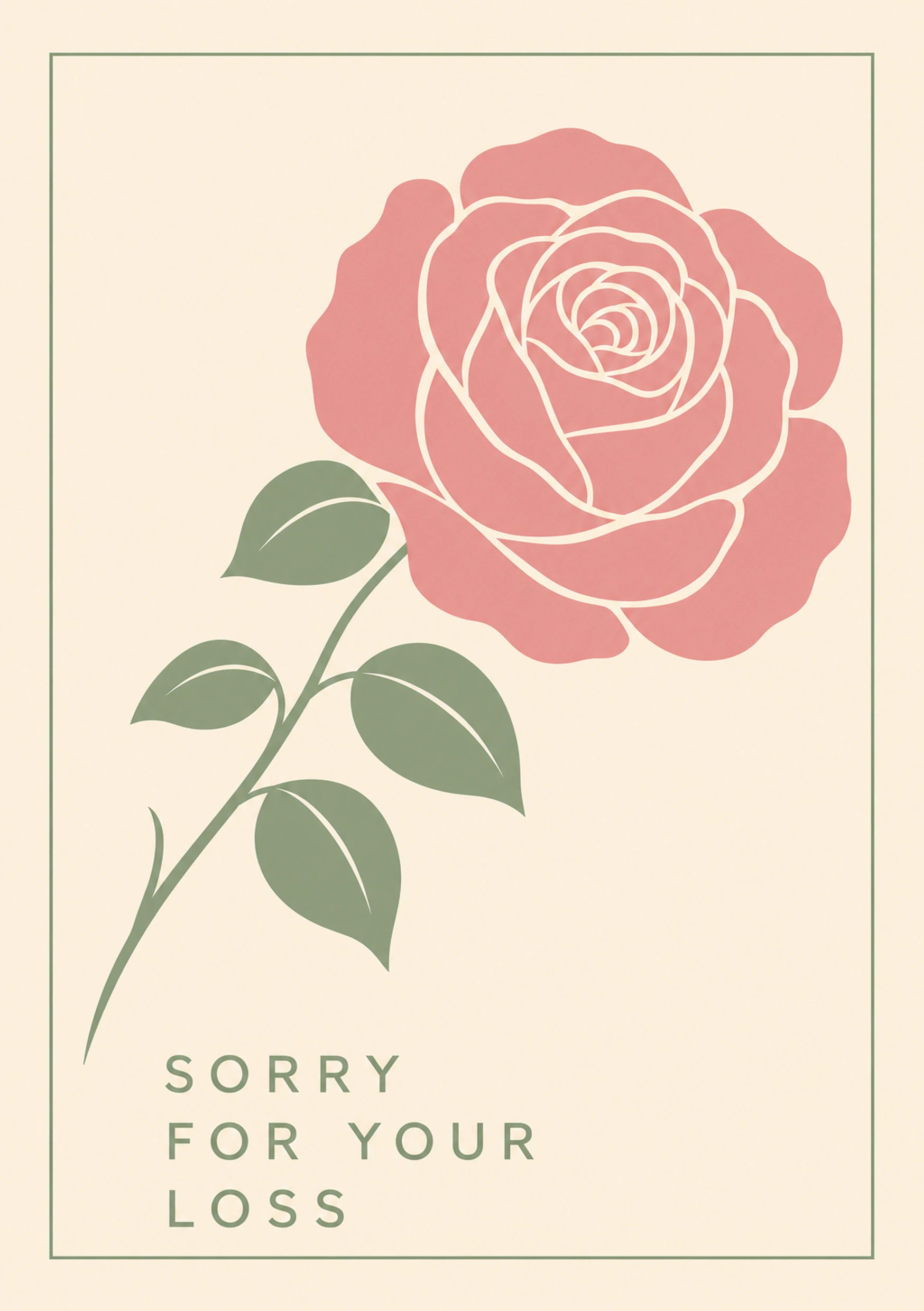 Sympathy - Personalised Card