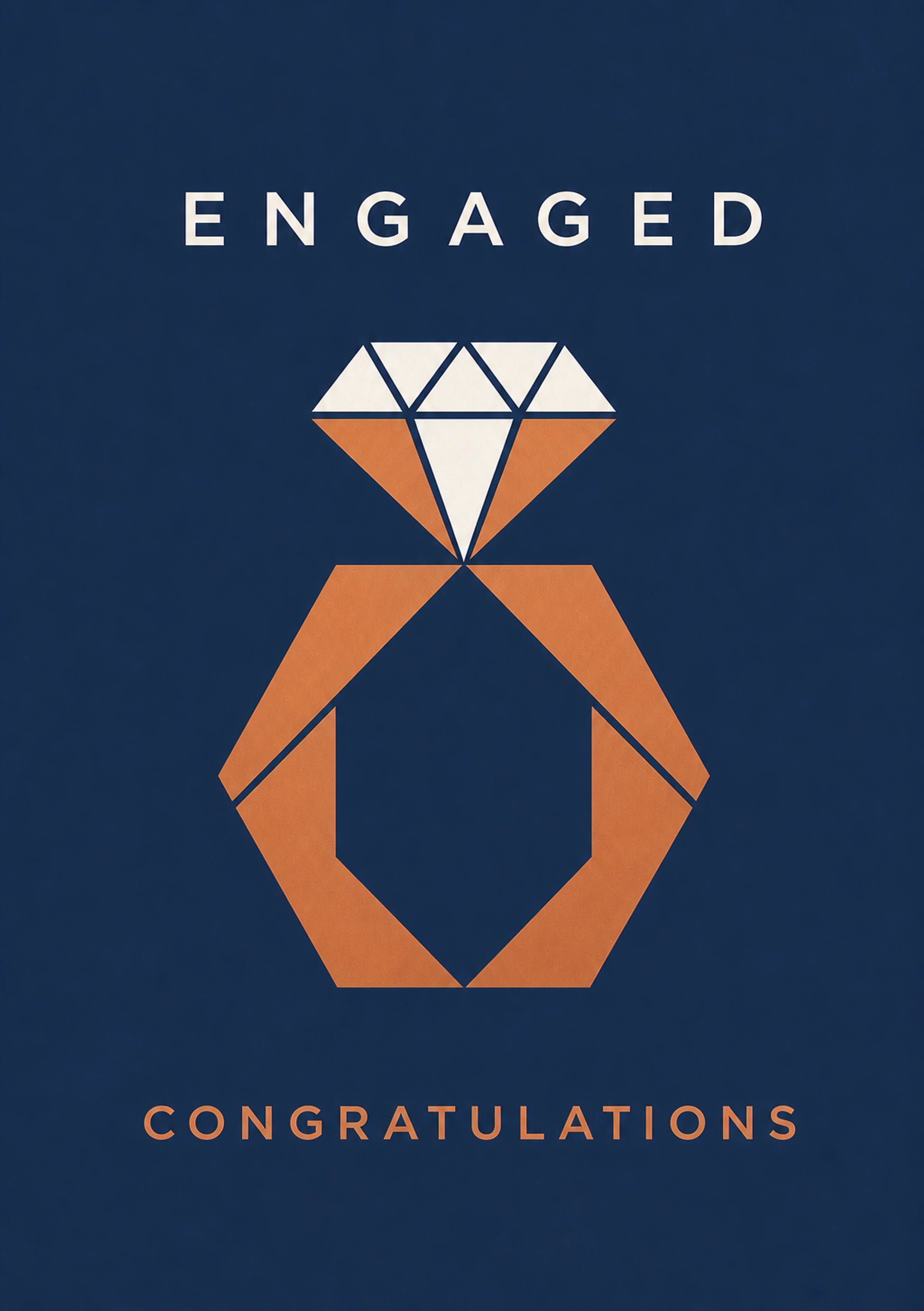 Engagement - Personalised Card — with punch holes