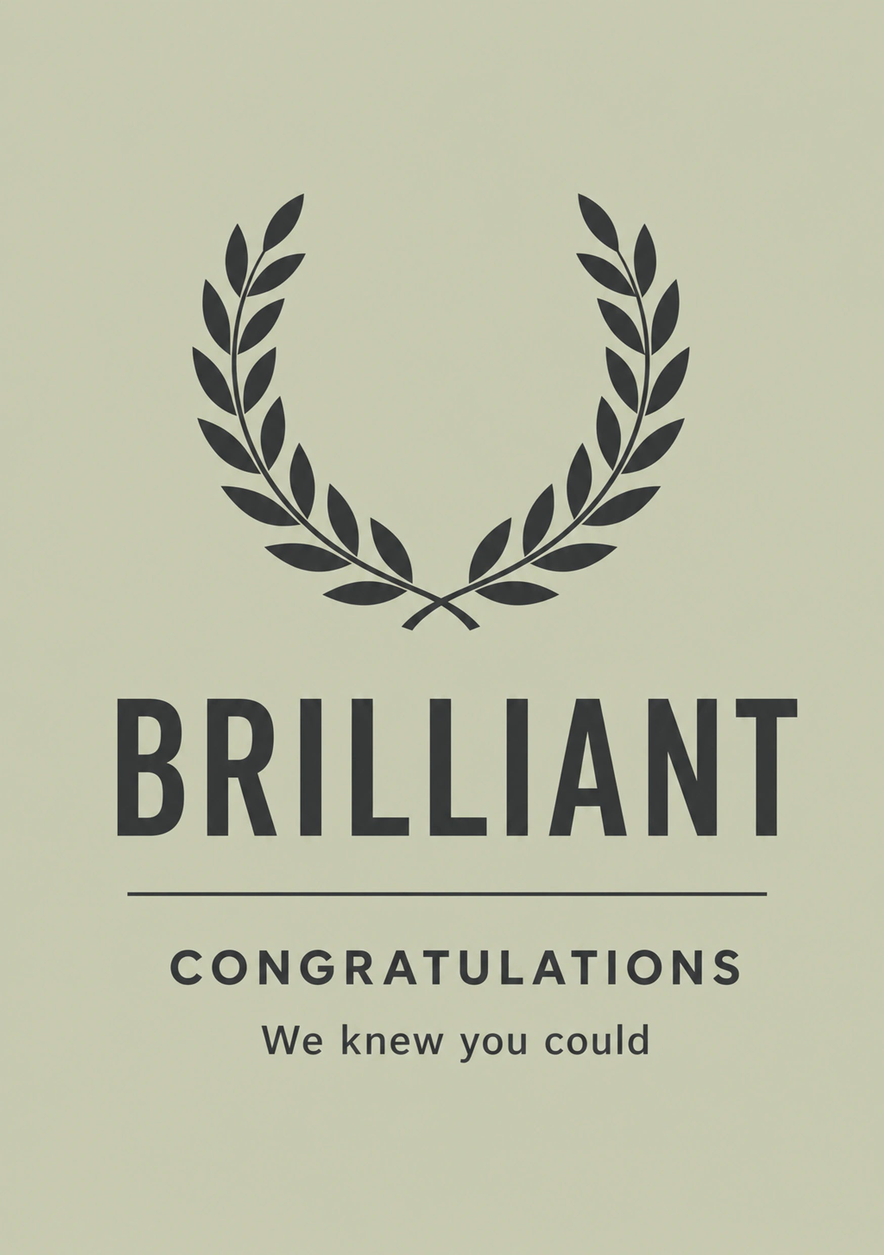 Congratulations - Personalised Card