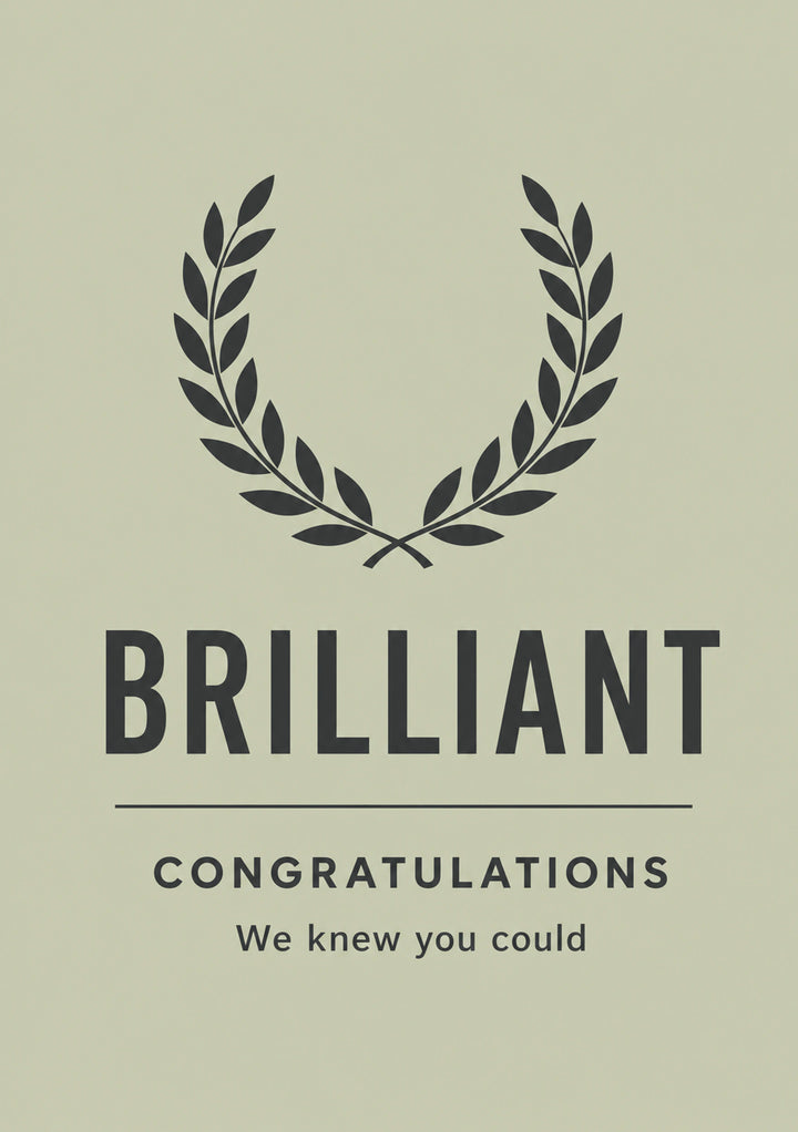 Congratulations - Personalised Card