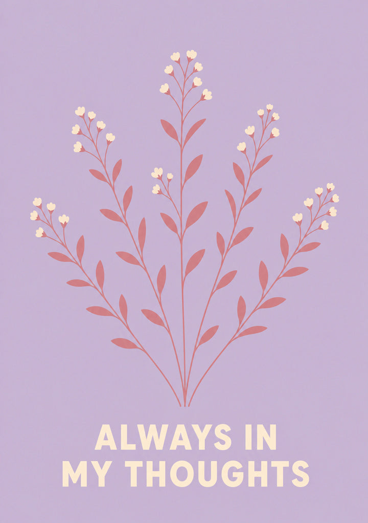 Thinking Of You - Personalised Card
