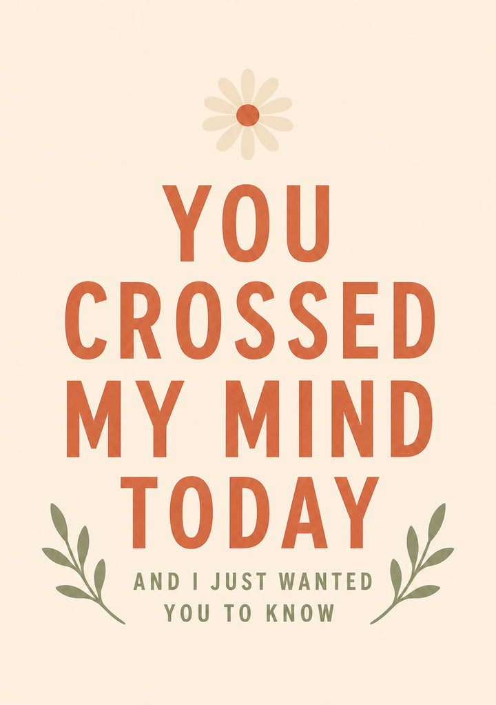 Thinking Of You - Personalised Card