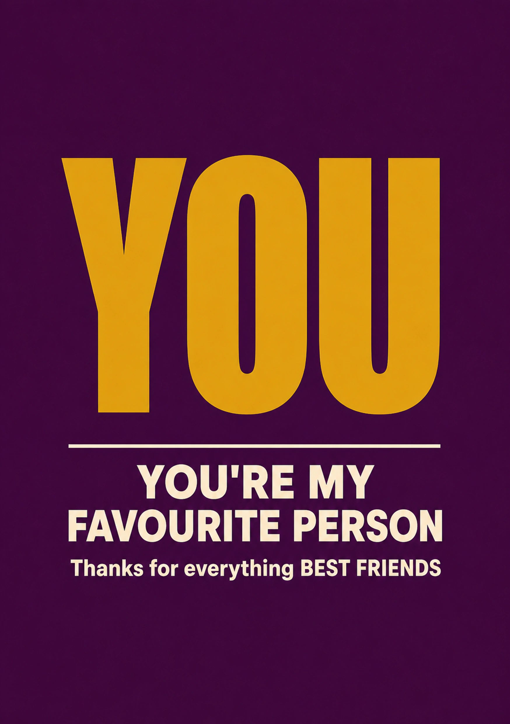 Friendship - Personalised Card