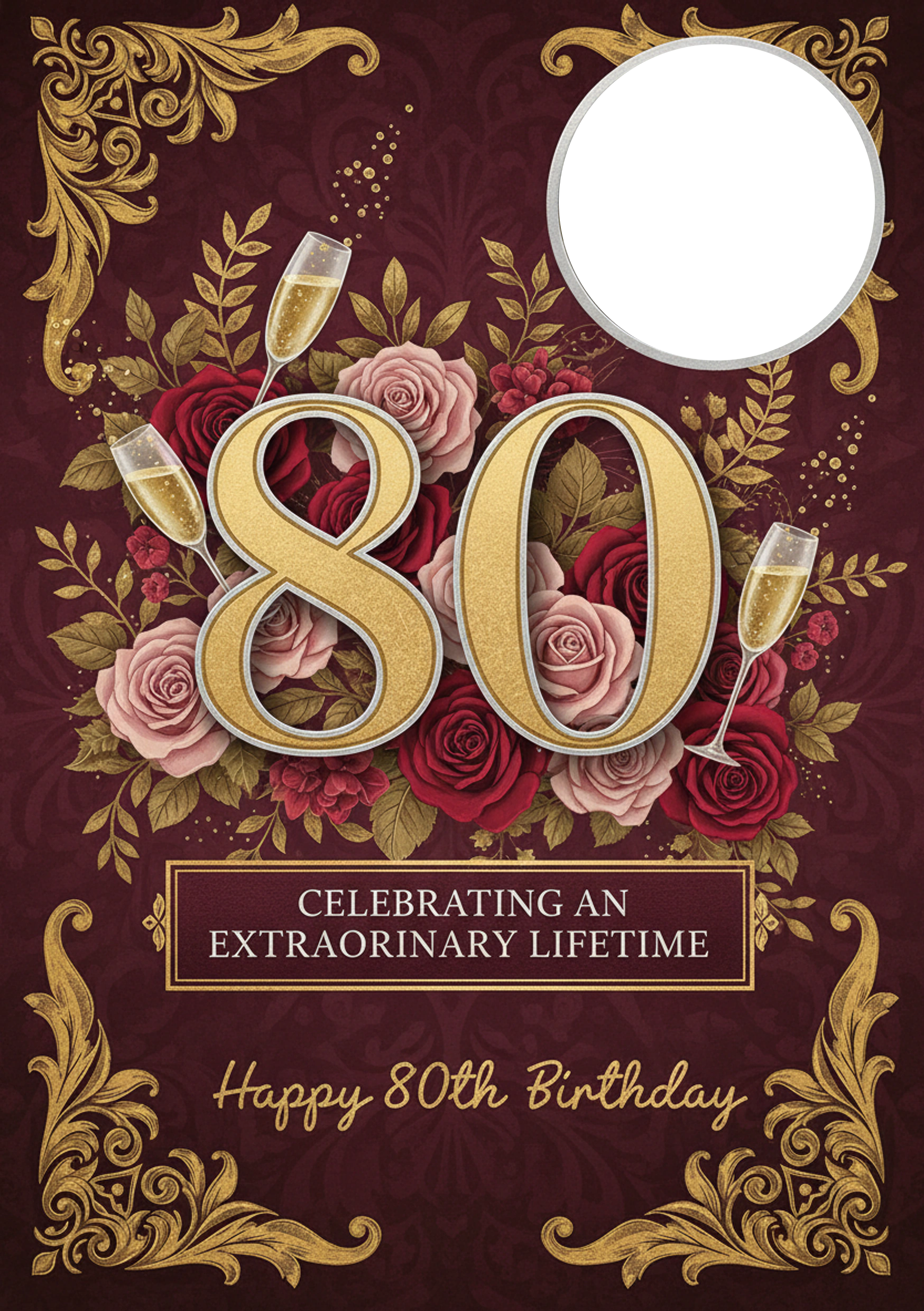 Oh What Fun - Custom Card — blank frame