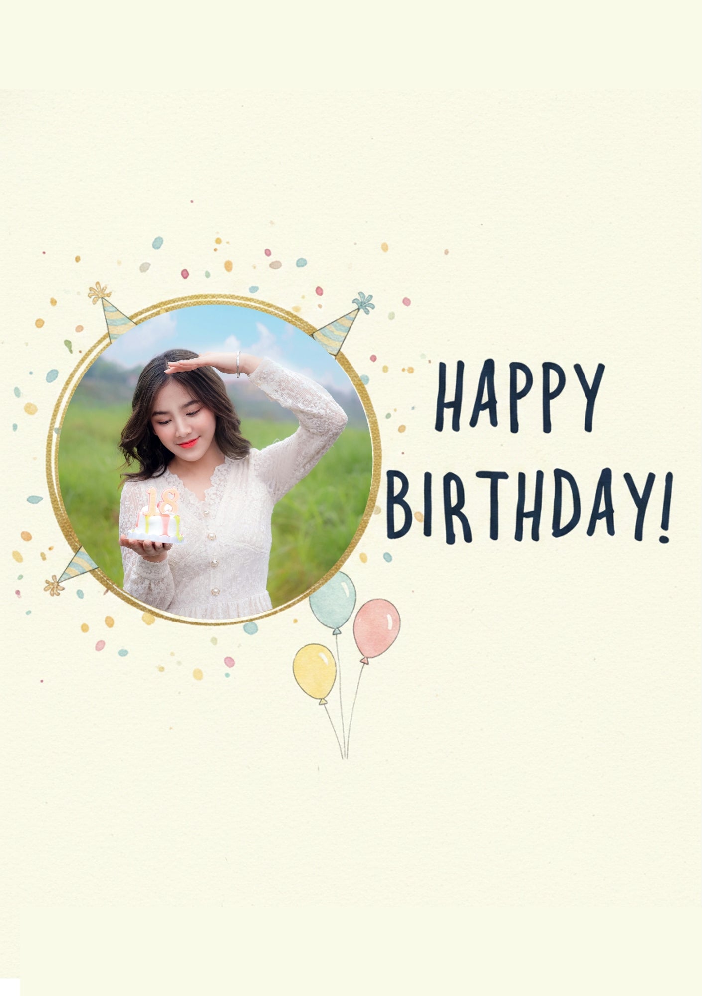Birthdays - Personalised card